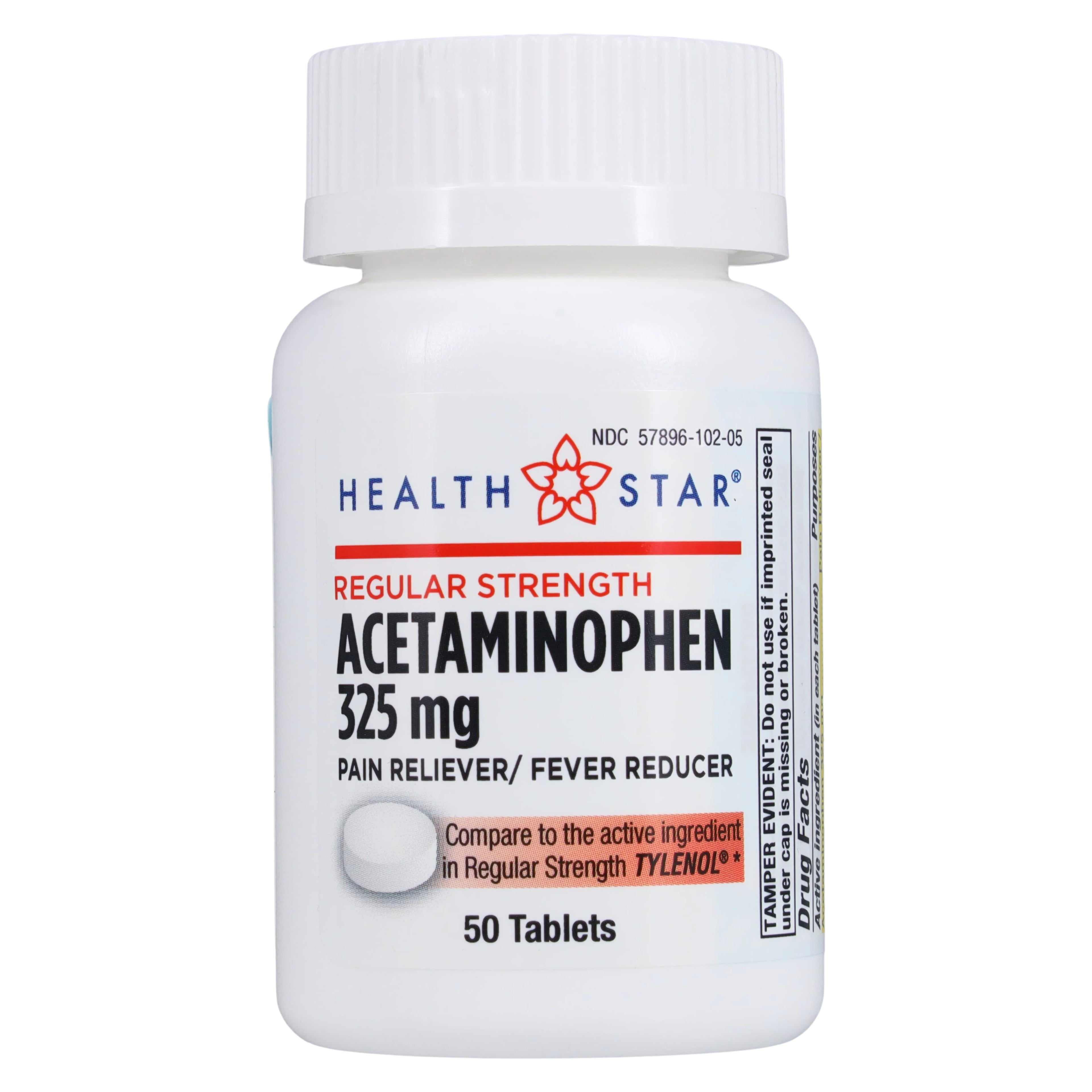 Geri-Care Acetaminophen Tablets, 325 mg, 50 Count Bottle