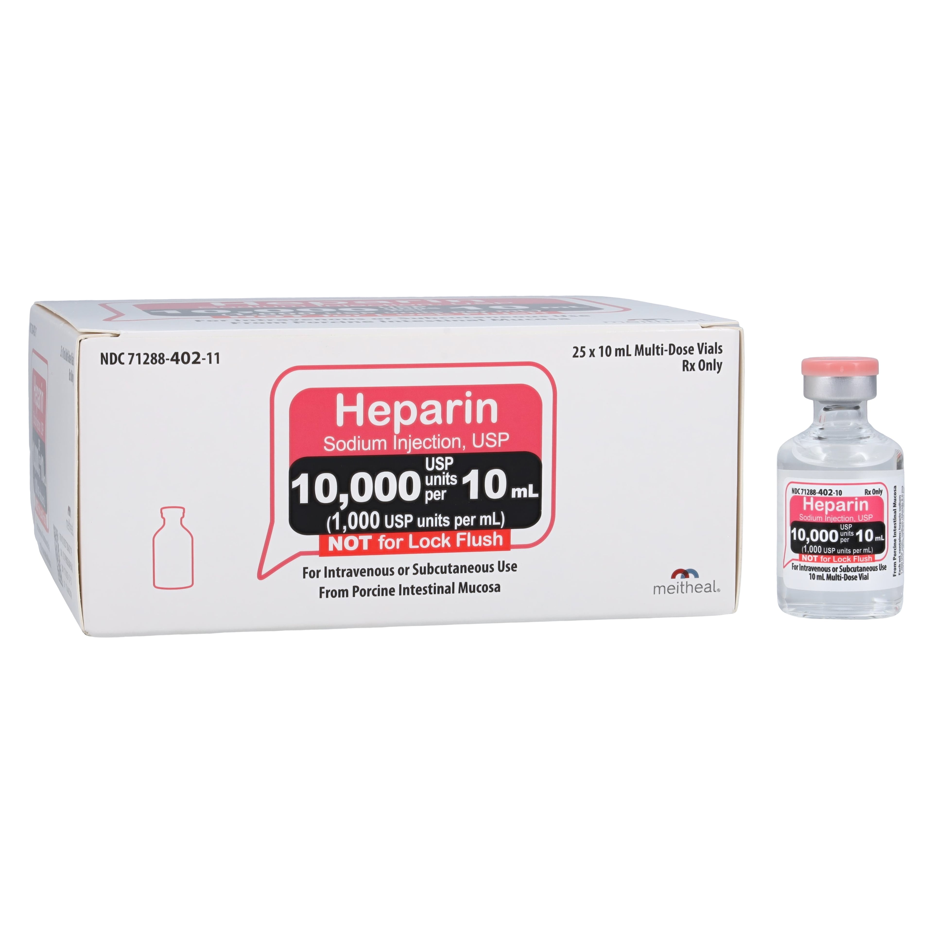 Heparin Sodium (Pork) Injection 1mu/mL MDV 10mL 25/Package, 01KT0J02ZSS3ZXHMW582T4K5D8