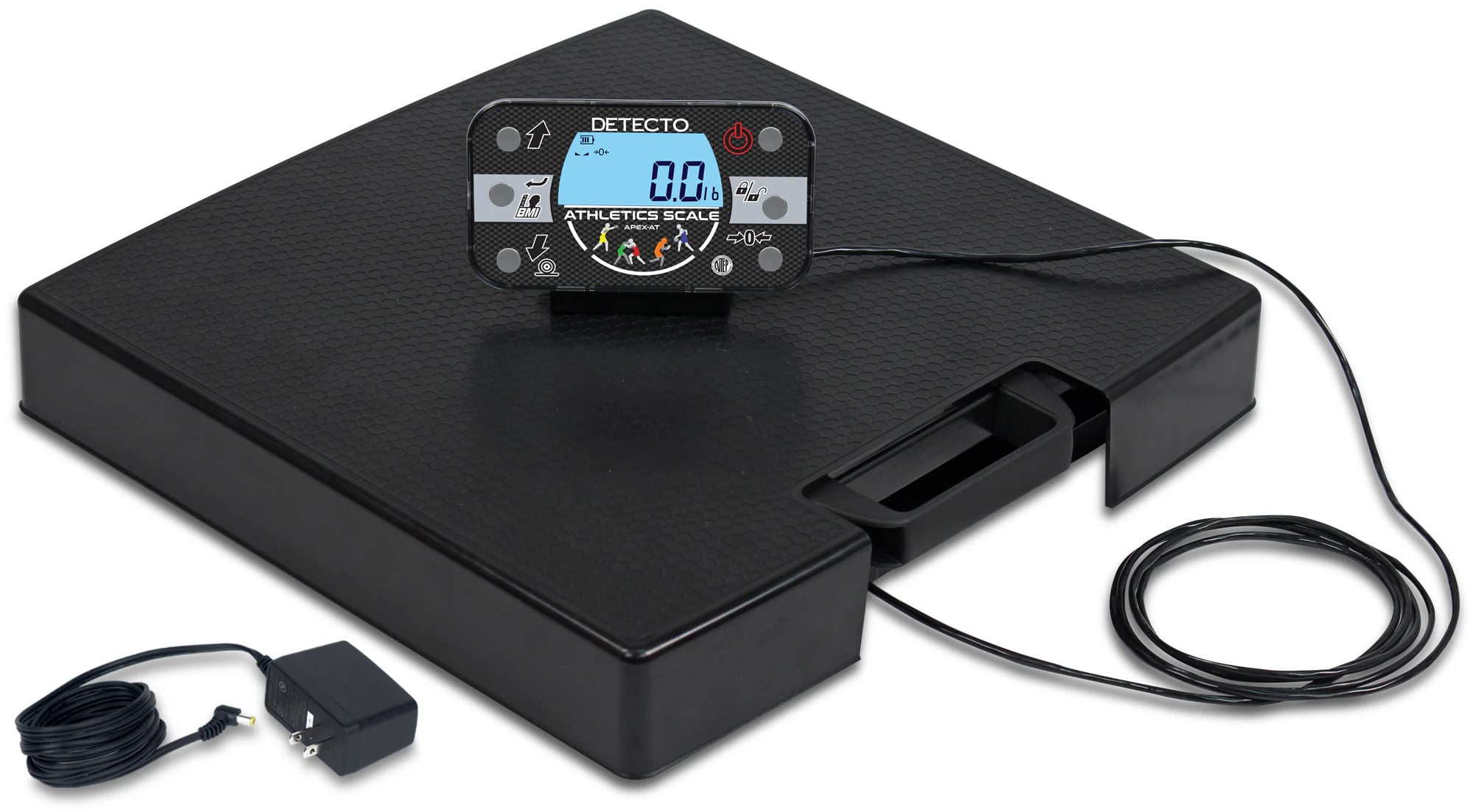 Detecto APEX Scale, AC Adapter, 600 lb Capacity, Digital LCD