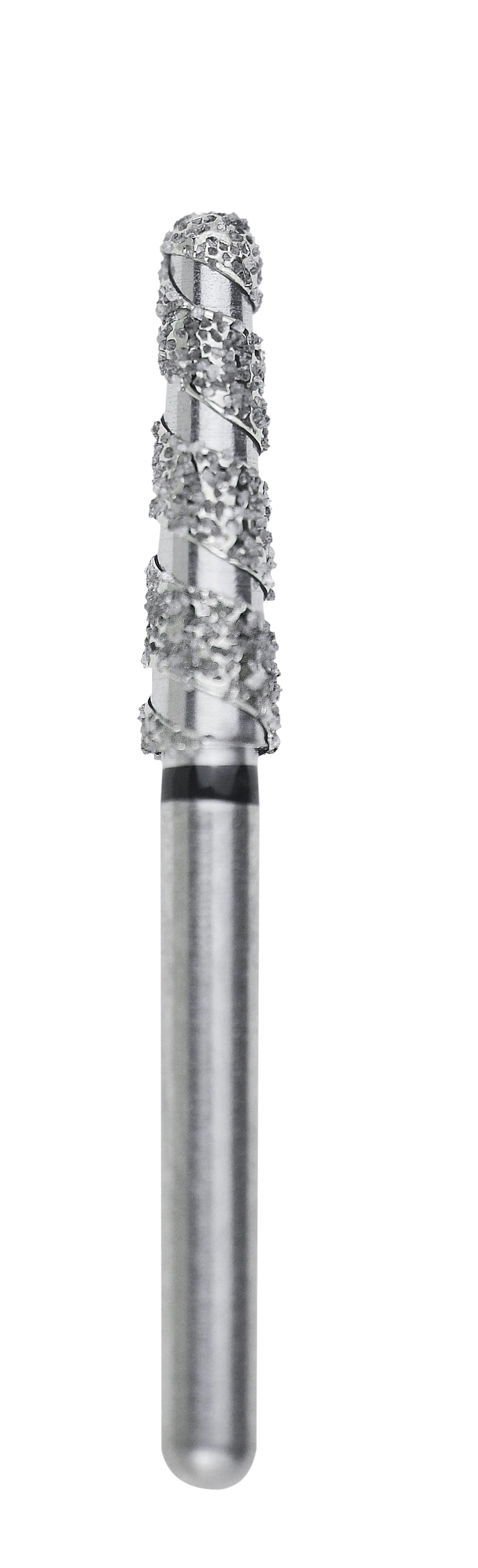 NeoDiamond NeoSpiral Round End Taper FG Diamond Burs, Coarse, 8123.8C, 25/Box
