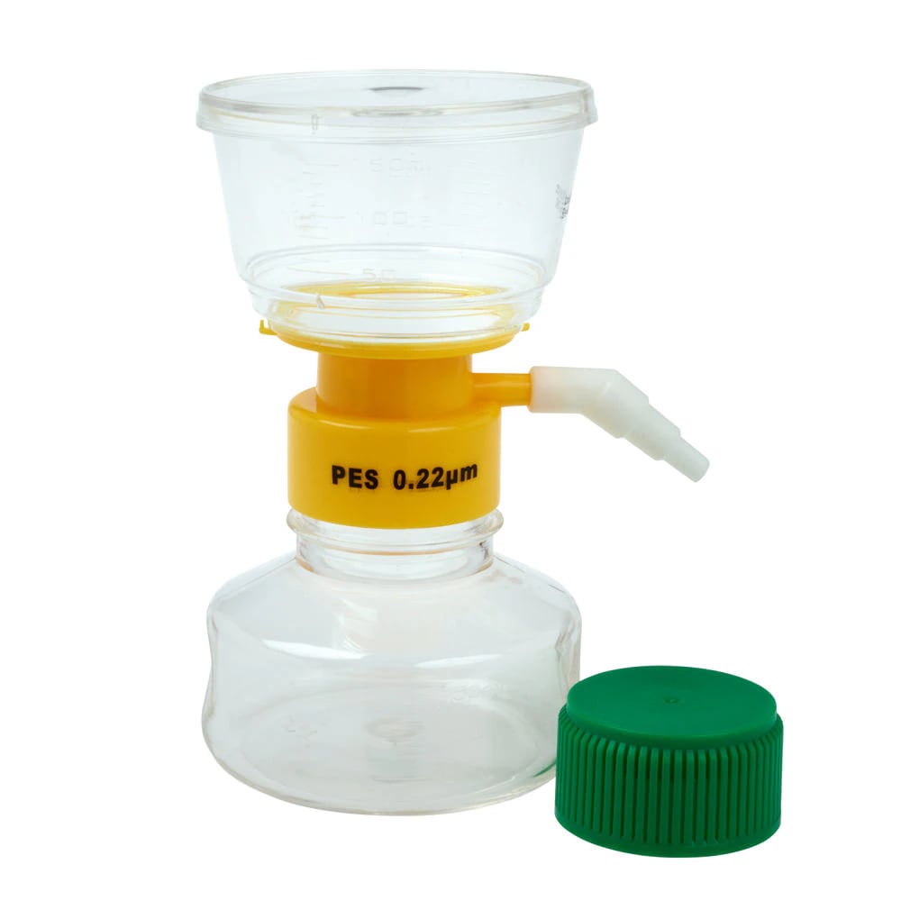 Celltreat Filter System, 150mL, 0.22um Pore, Sterile, Green Cap, Clear, 12/Case