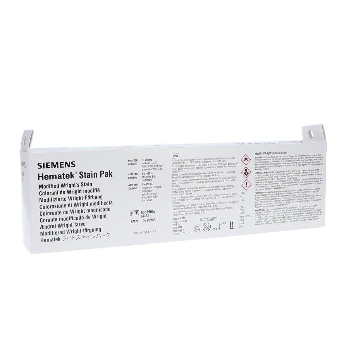 Siemens Hema-TEK Wright-Giemsa Stain Pack (Stain Pack Hematek Wright's)