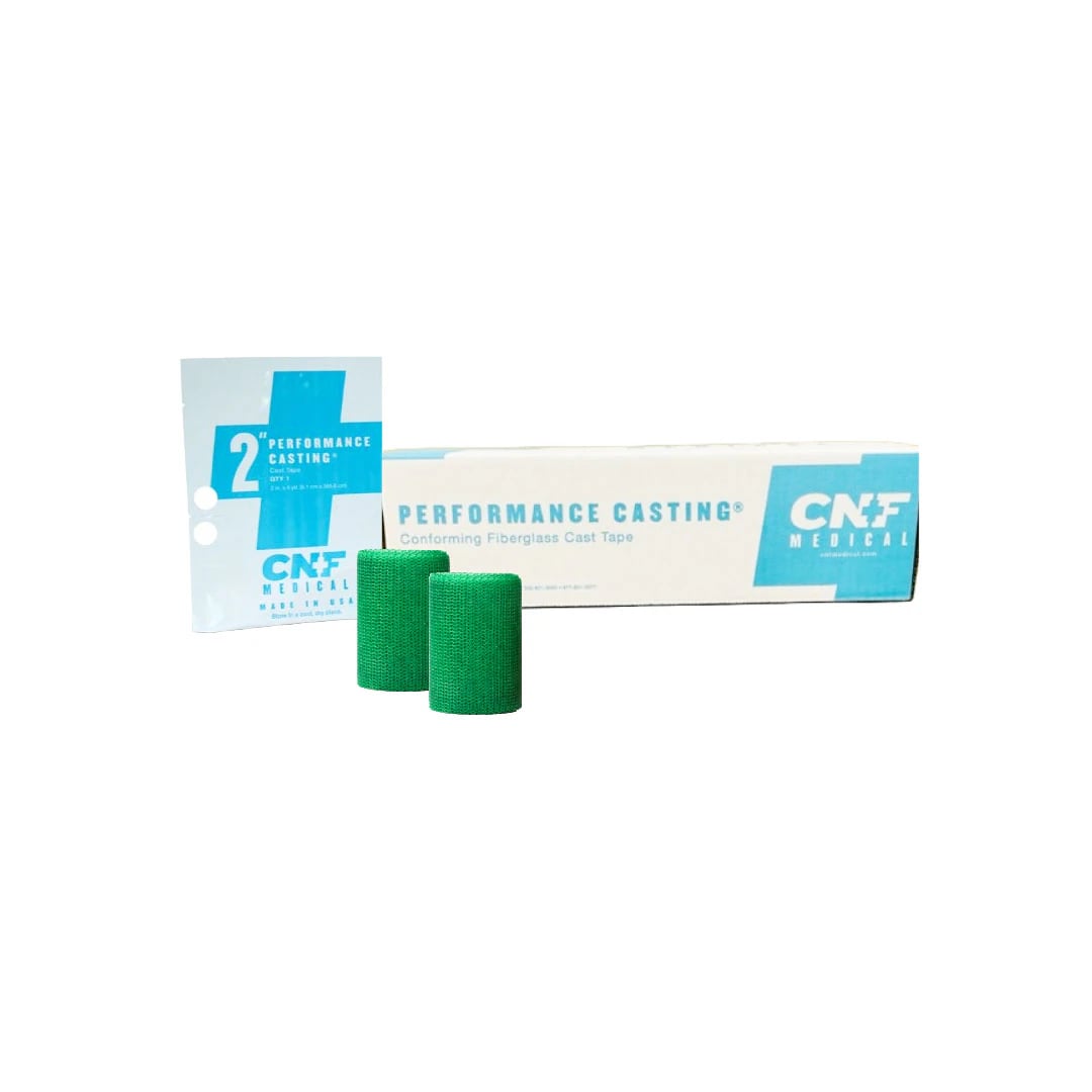 Performance Casting Fiberglass Cast Tape, Green, 4" x 4 yd