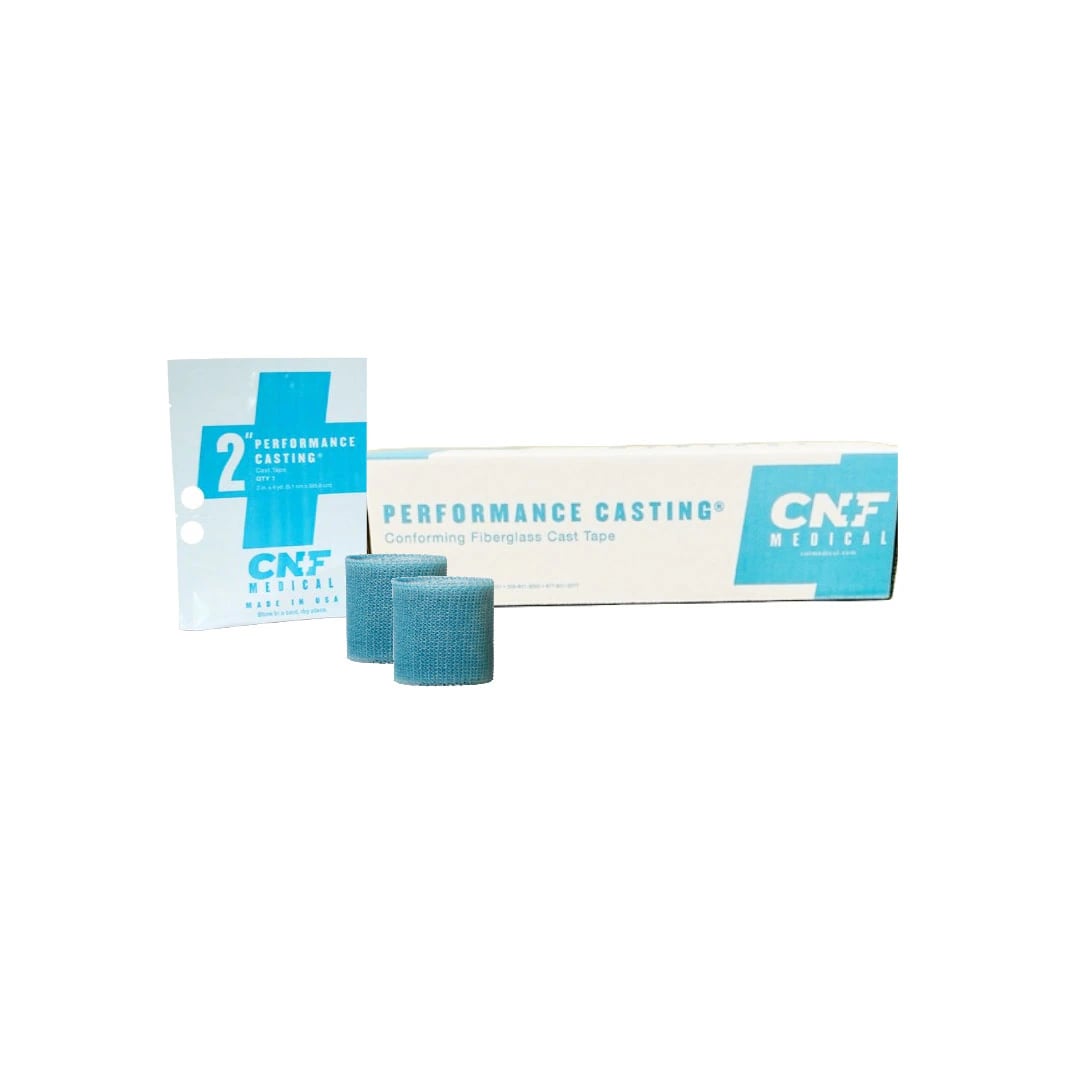 Carolina Narrow Fabric Performance Casting Cast Tape, Fiberglass, Light Blue, 4" x 4 yd