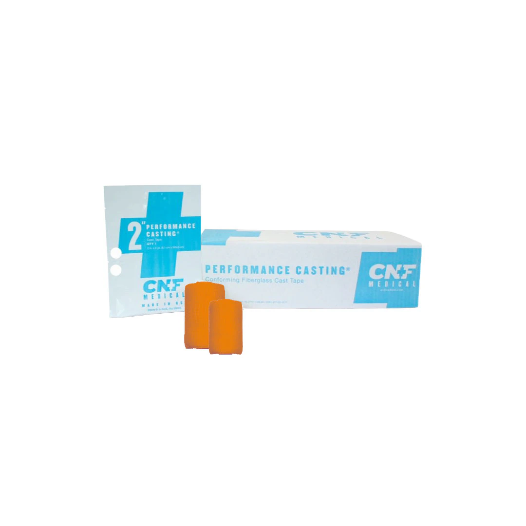 Carolina Narrow Fabric Performance Casting Cast Tape, Fiberglass, Orange, 3" x 4 yd