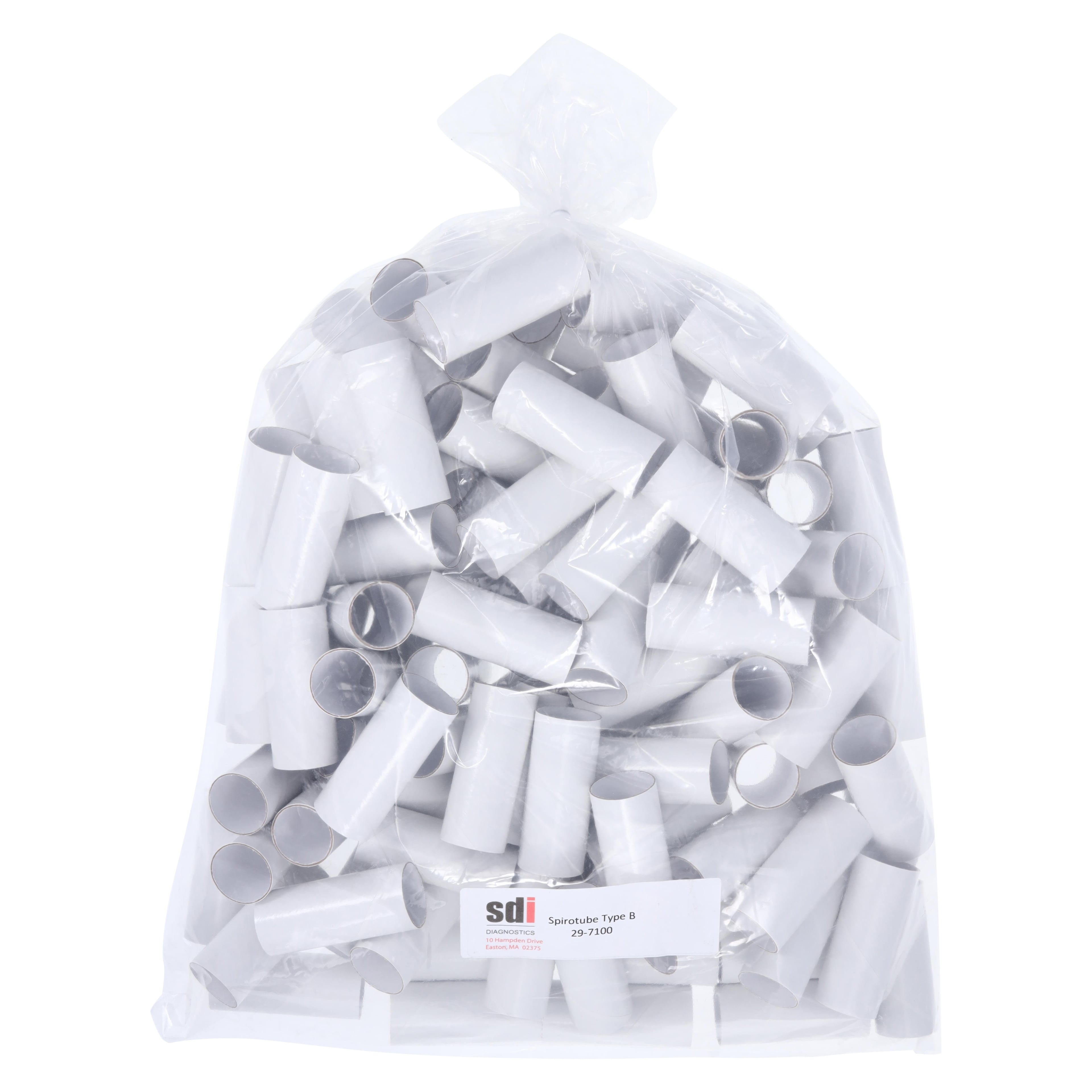 Spirotube B Type Mouthpiece, ID 25mm OD 27mm, 100/Box