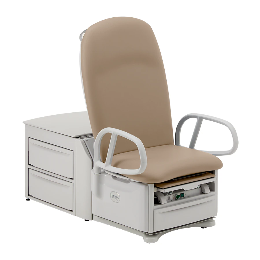 Brewer Access High-Low PLUS Exam Table, Cocoa, 700 lb Capacity