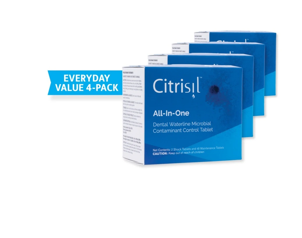 Citrisil White All-In-One Waterline Maintenance Tablets, 2 Liter, Value Pack of 4 Boxes (48 Tablets per Box), C50-2W-VAL4