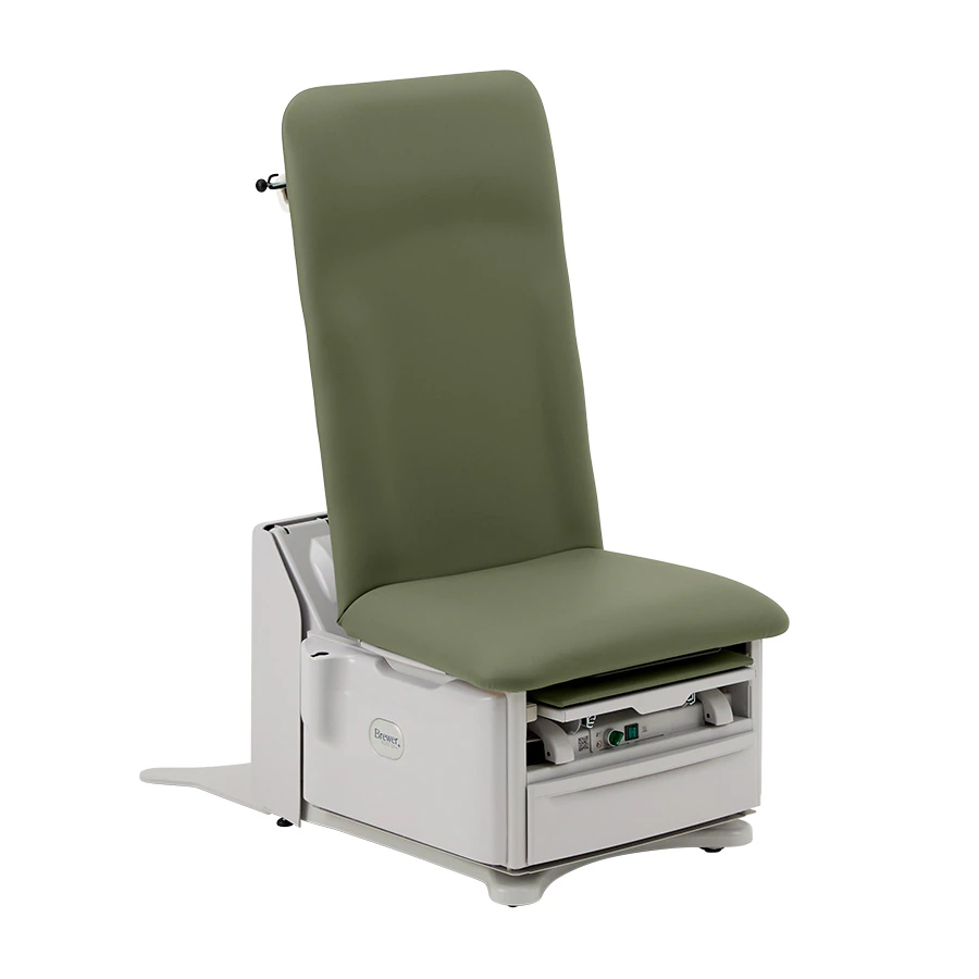 Brewer FLEX High-Low PLUS Exam Table, Power Back, Ivy, 700 lb Capacity