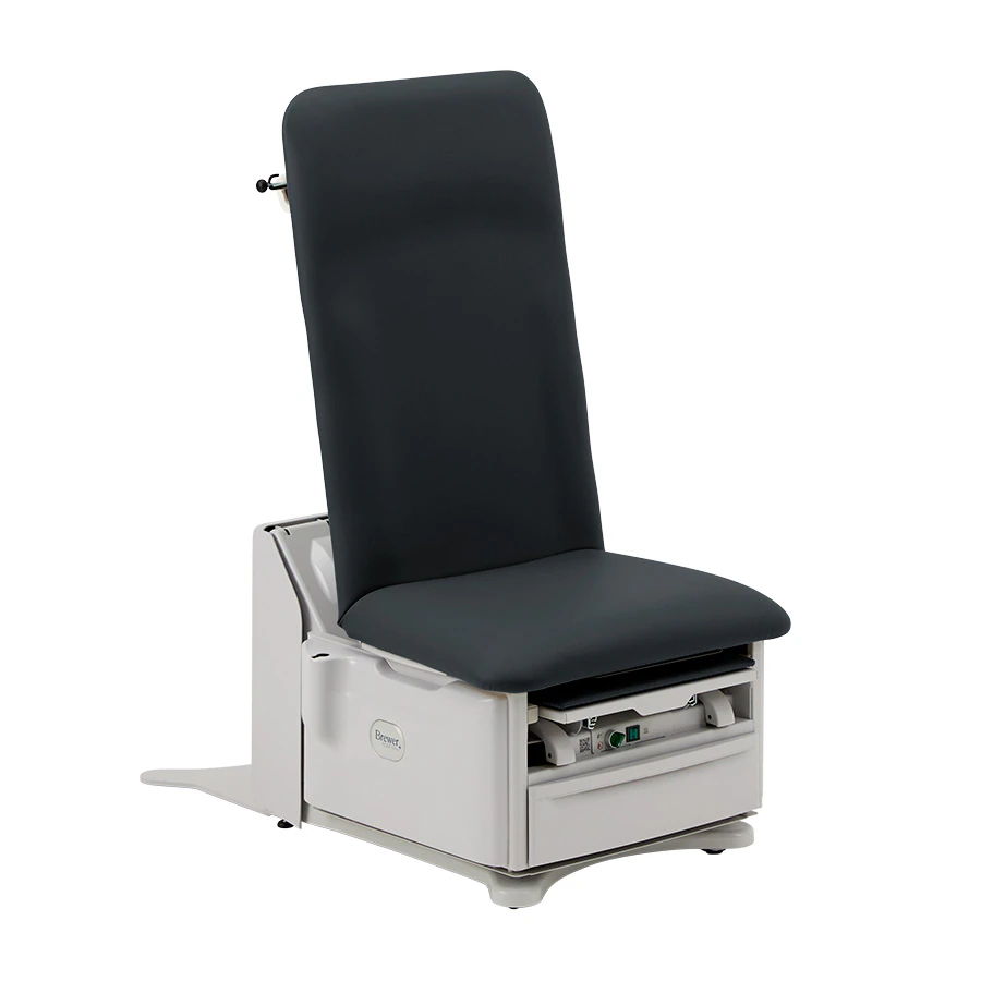 Brewer FLEX High-Low PLUS Exam Table, 5800 Power, Black Satin, 700 lb Capacity