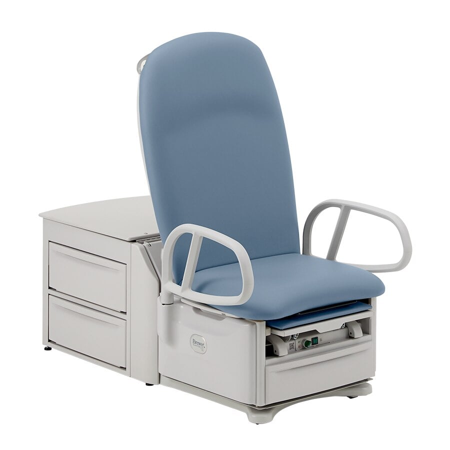 Brewer Access High-Low PLUS Powered Exam Table, Blue Fog, 450 lb Capacity, 6500 Pwr
