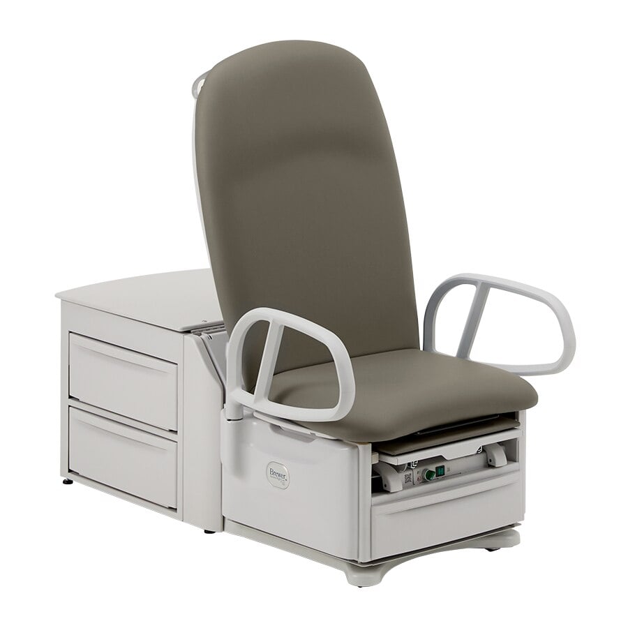 Brewer Access 6800 High-Low PLUS Exam Table, Gunmetal, 700 lb Capacity