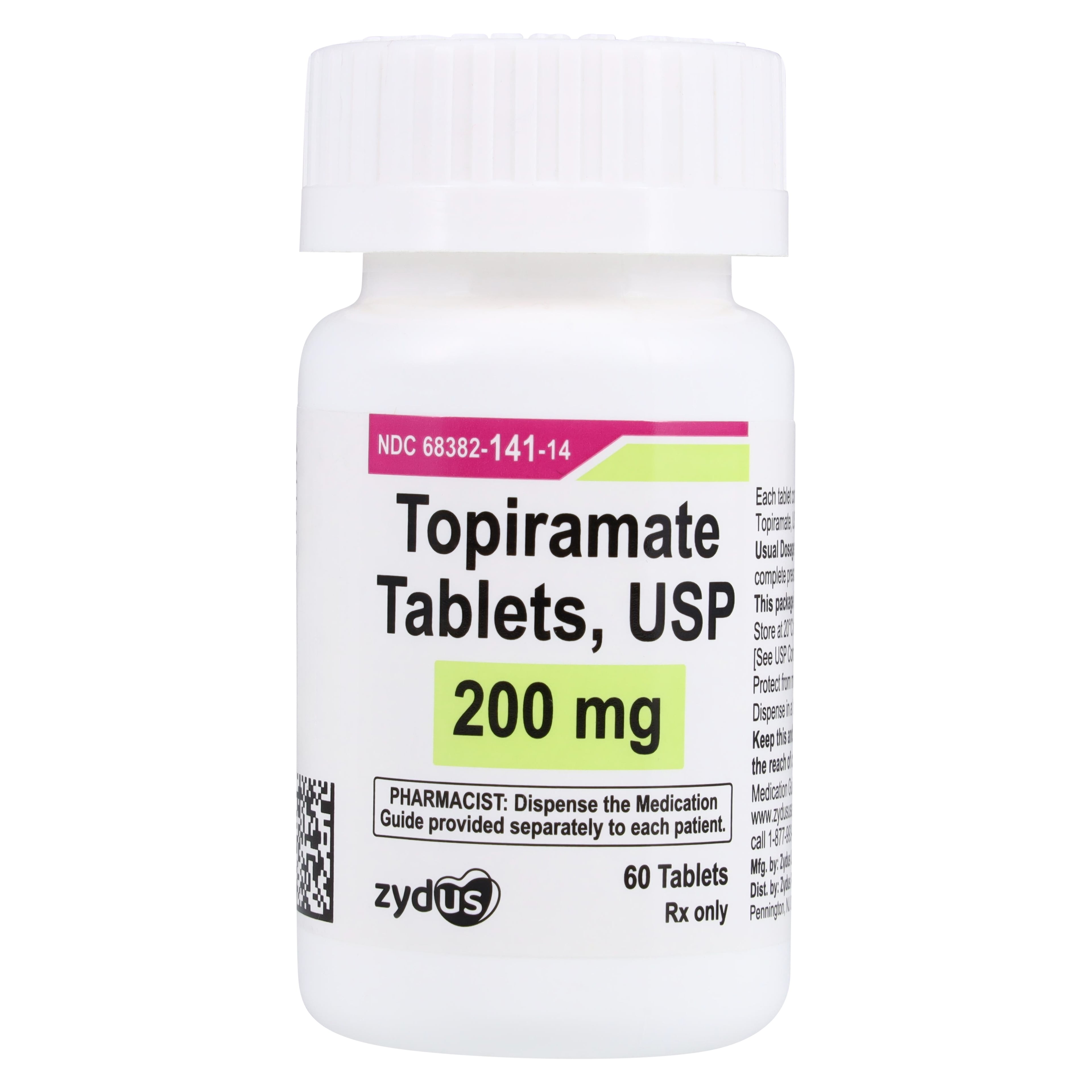 Topiramate Tablets 200mg, Bottle, Zydus Pharmaceuticals, 01KT0J08Q66ZHBWMC1KCDZXAHV