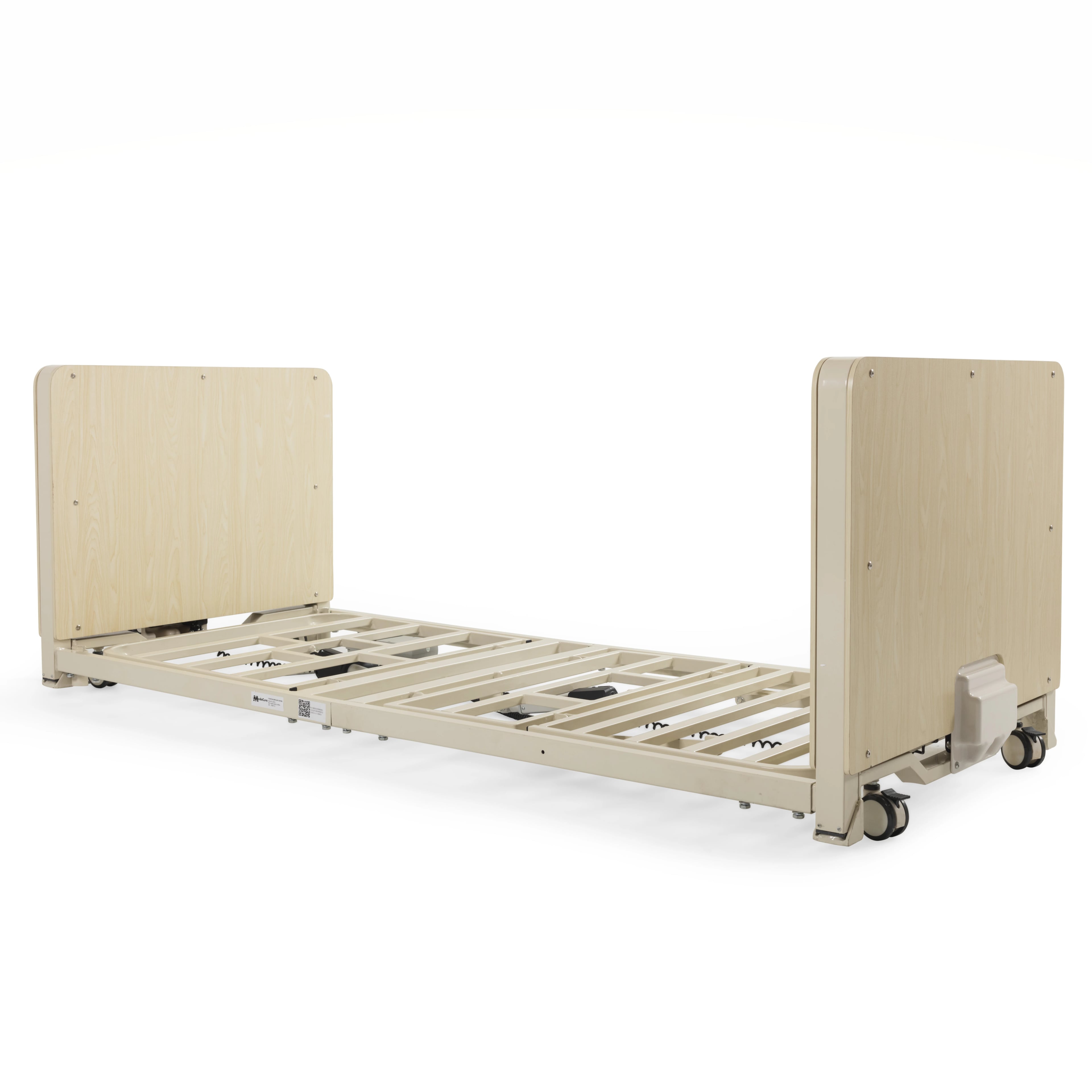 Medacure Super Low Bed, Travel Range 3.9-25-36, Electric with Bed Ends and Assist Rails