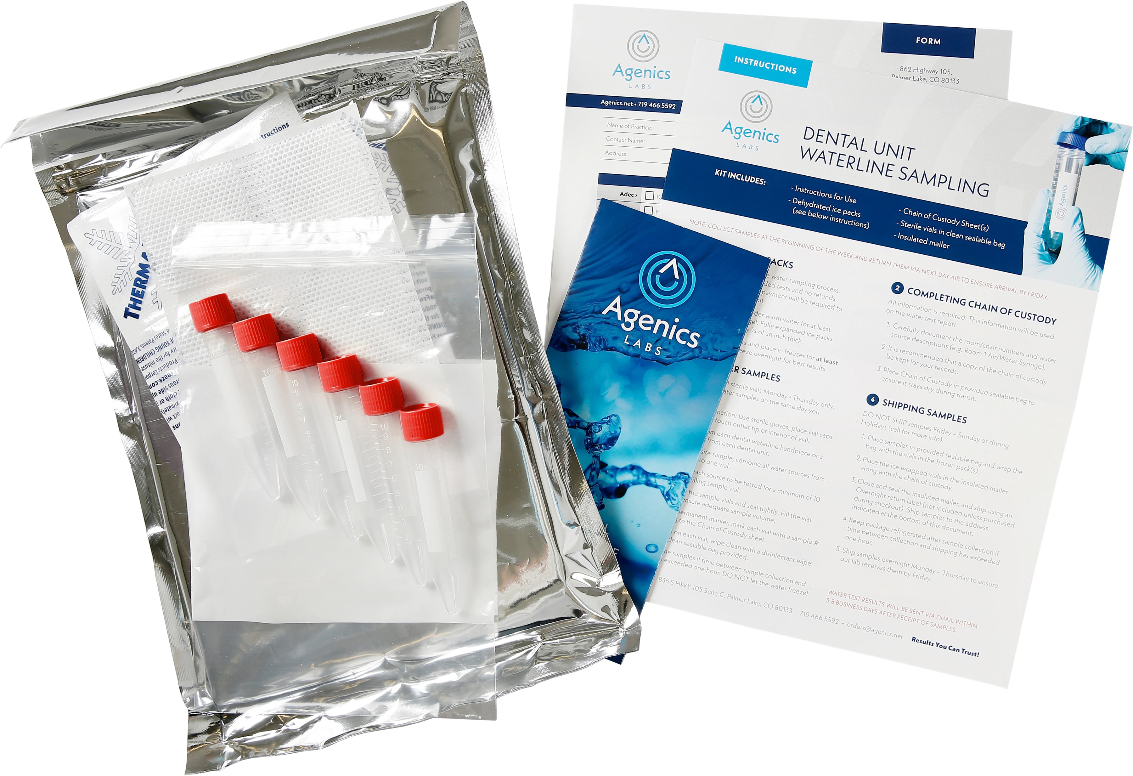 RapidCheck Flow Cytometry Dental Unit Waterline Test Kit, 12 Vial Kit, RC-12