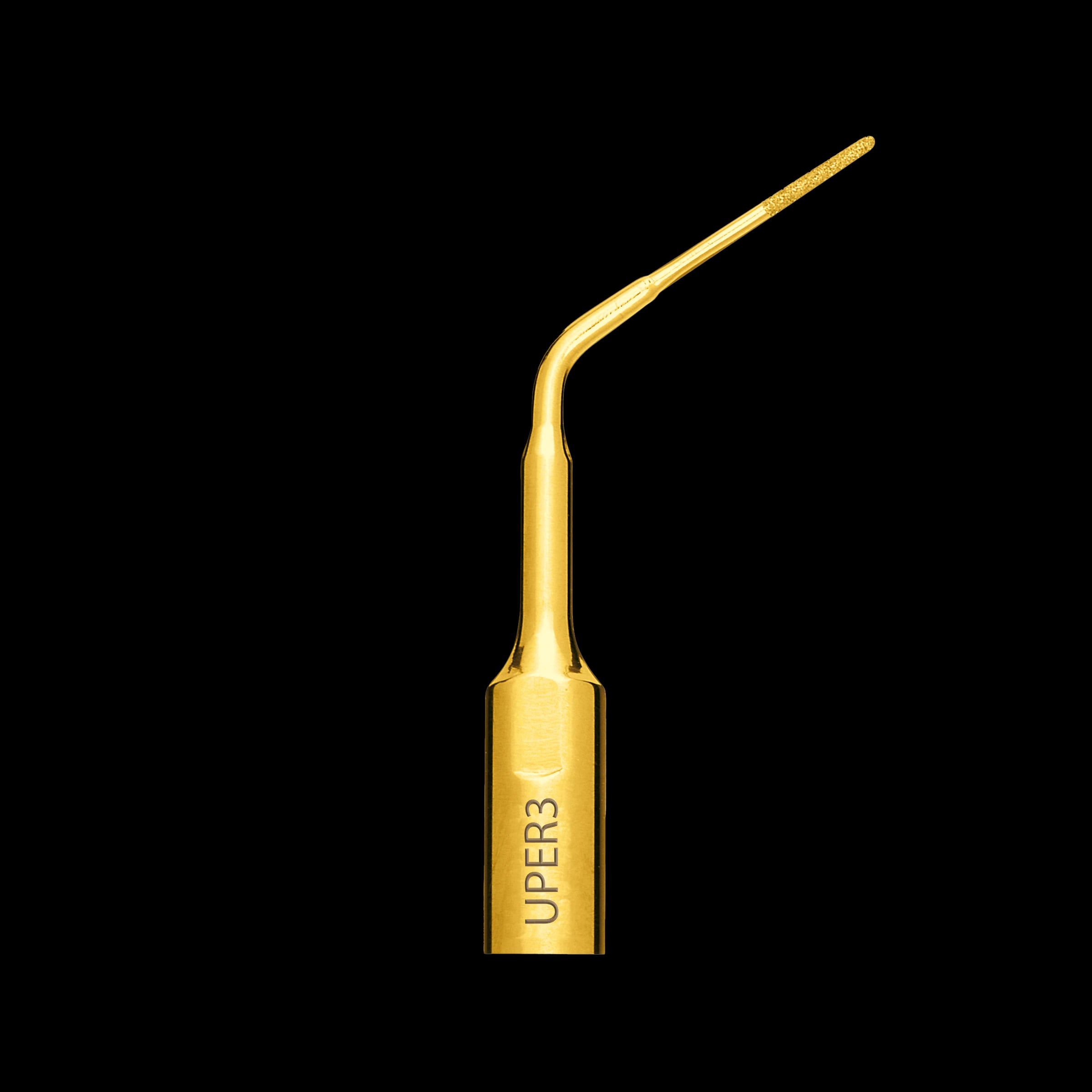 Hu-Friedy PWR Piezo Tip ER3 Each, Titanium Nitride Coated, Angled Shaft, Endodontic Revision