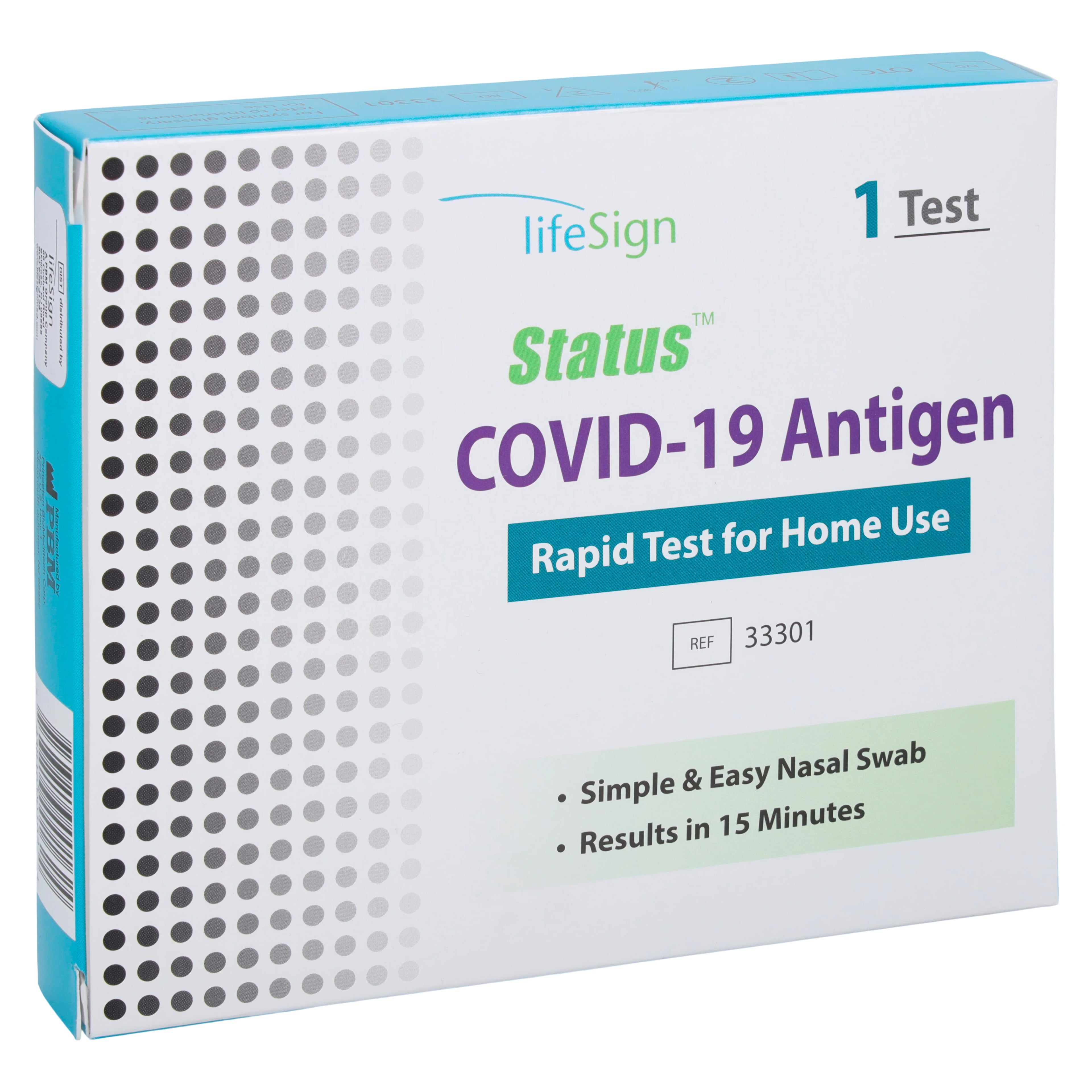 Status COVID-19 Antigen Rapid Diagnostic Test (OTC), 150 Tests/Case