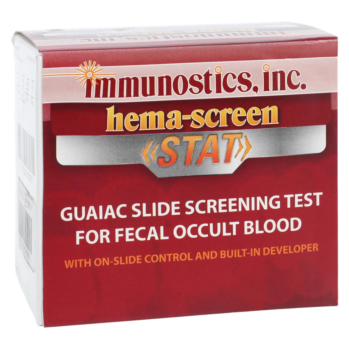 Hema-Screen Stat Fecal Occult Blood Test Kit, CLIA Waived, 50 Tests/Box