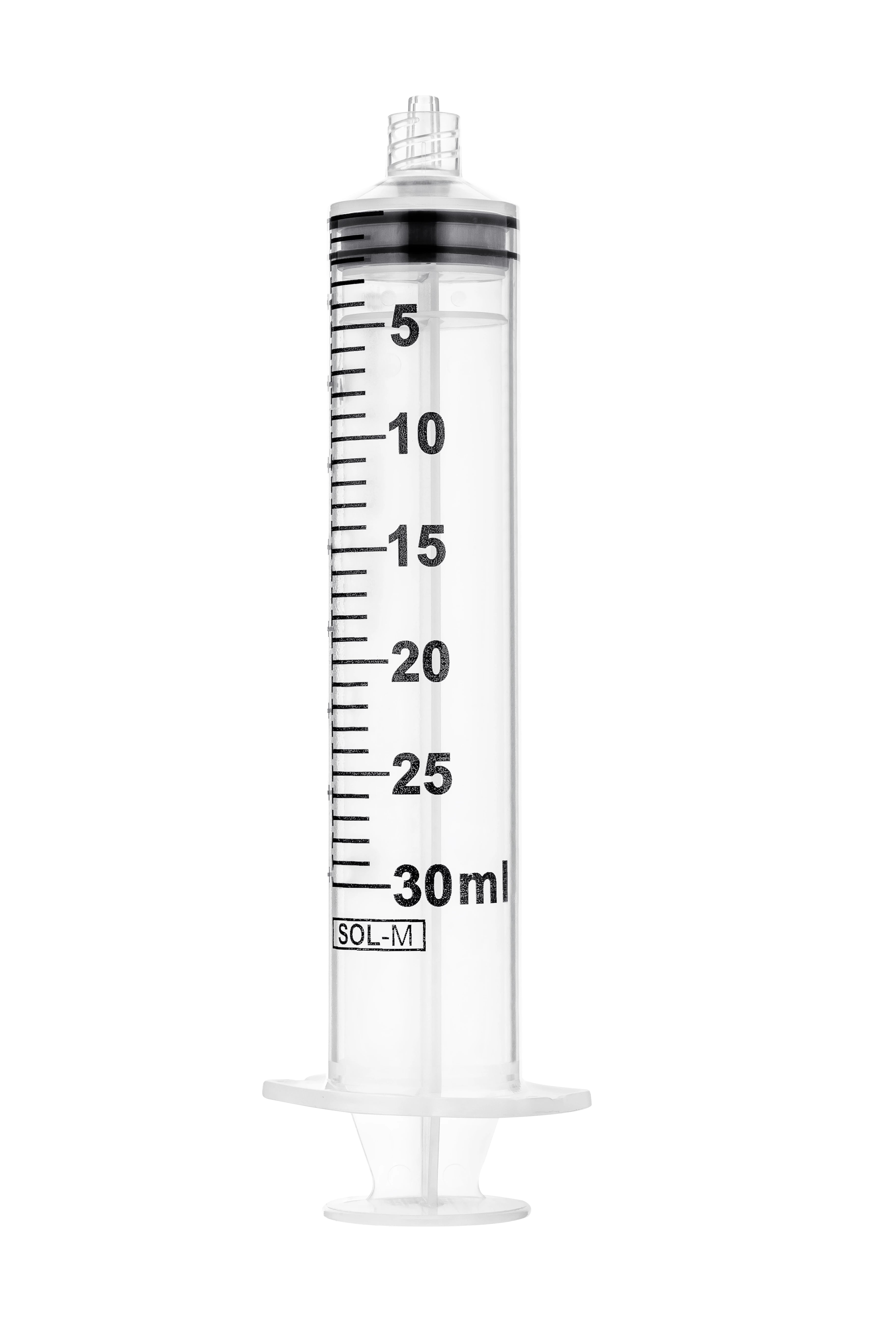 Sol-Millennium Medical Syringe without Needle, 30mL, No Dead Space, Sterile, Latex-Free, Single Use, 400/Case