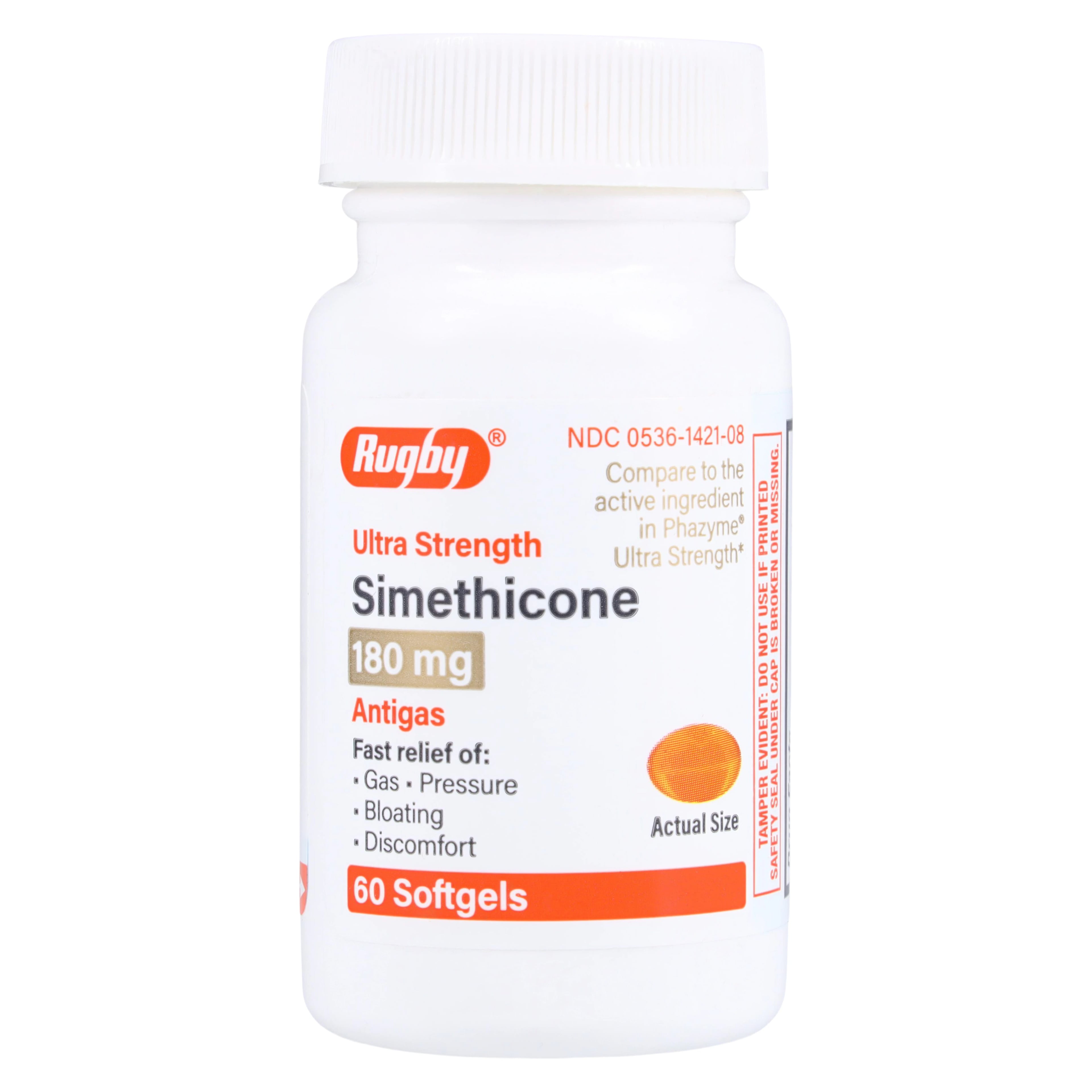 Simethicone ES Softgels, 180mg, 60/Bottle