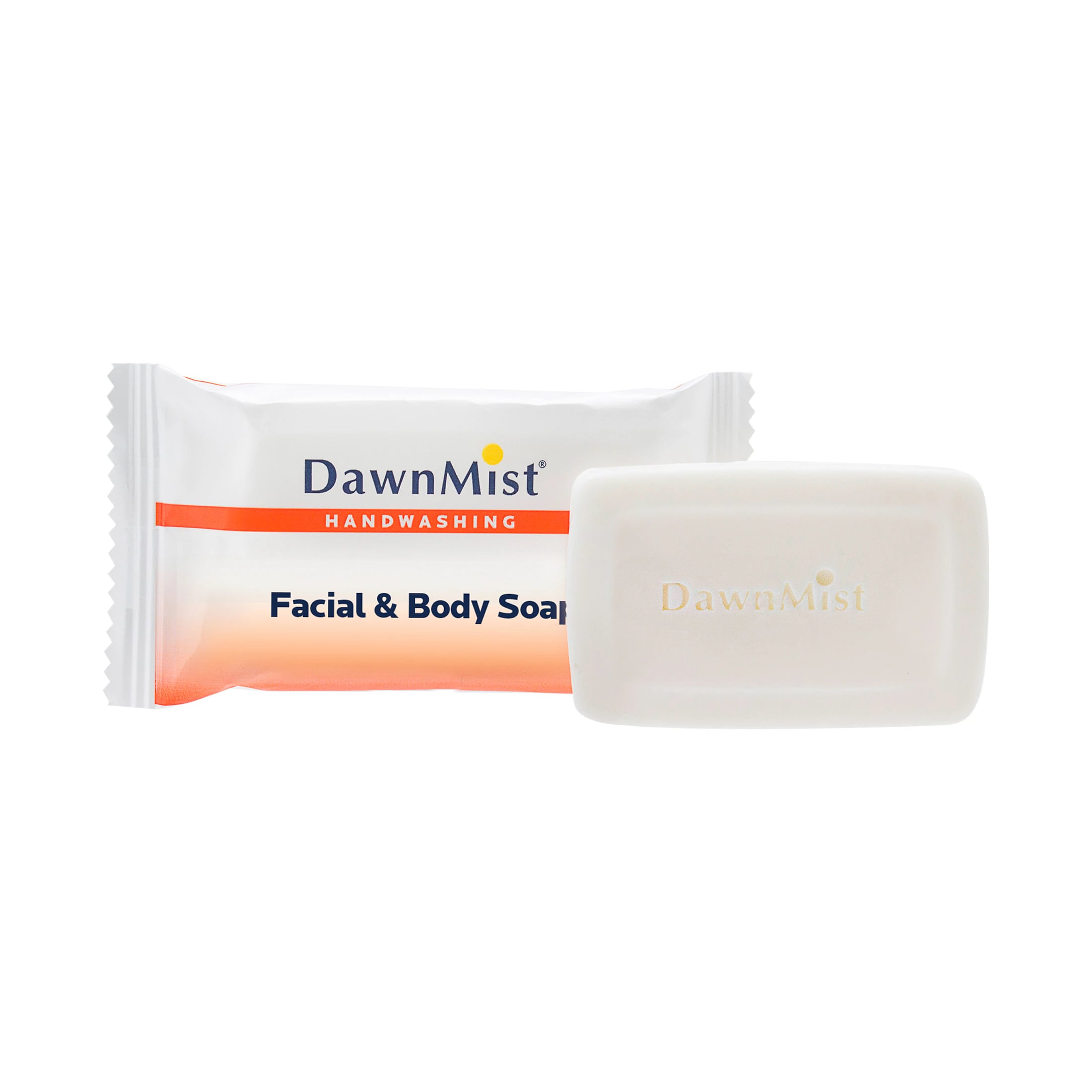 DawnMist Facial & Body Soap Bar, 0.45 oz, Individually Wrapped, #1/2, 500/Case