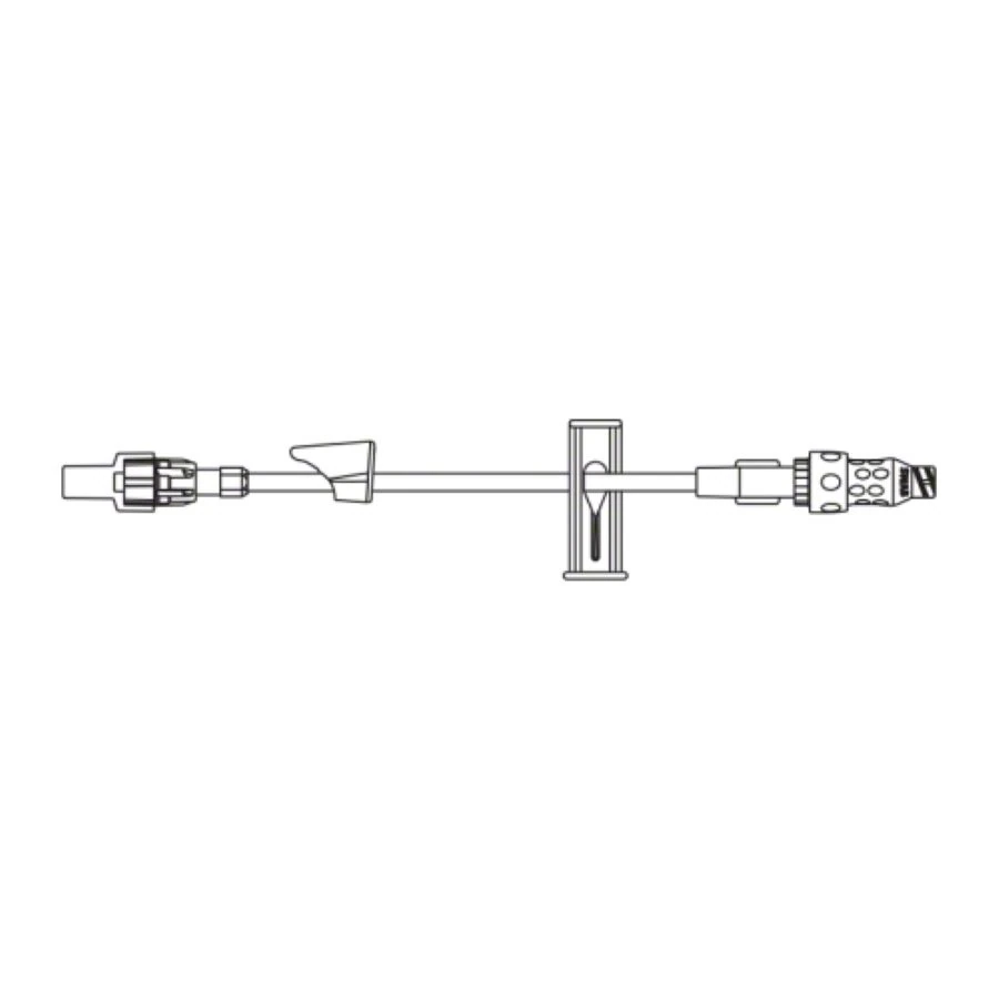 B. Braun SteadyCare IV Extension Set, 7", Priming Volume 0.7 mL, DEHP-Free, CARESITE Luer Access, Spin-Lock Connector, Sterile, Latex-Free, Standard with Wedge, 100/Case