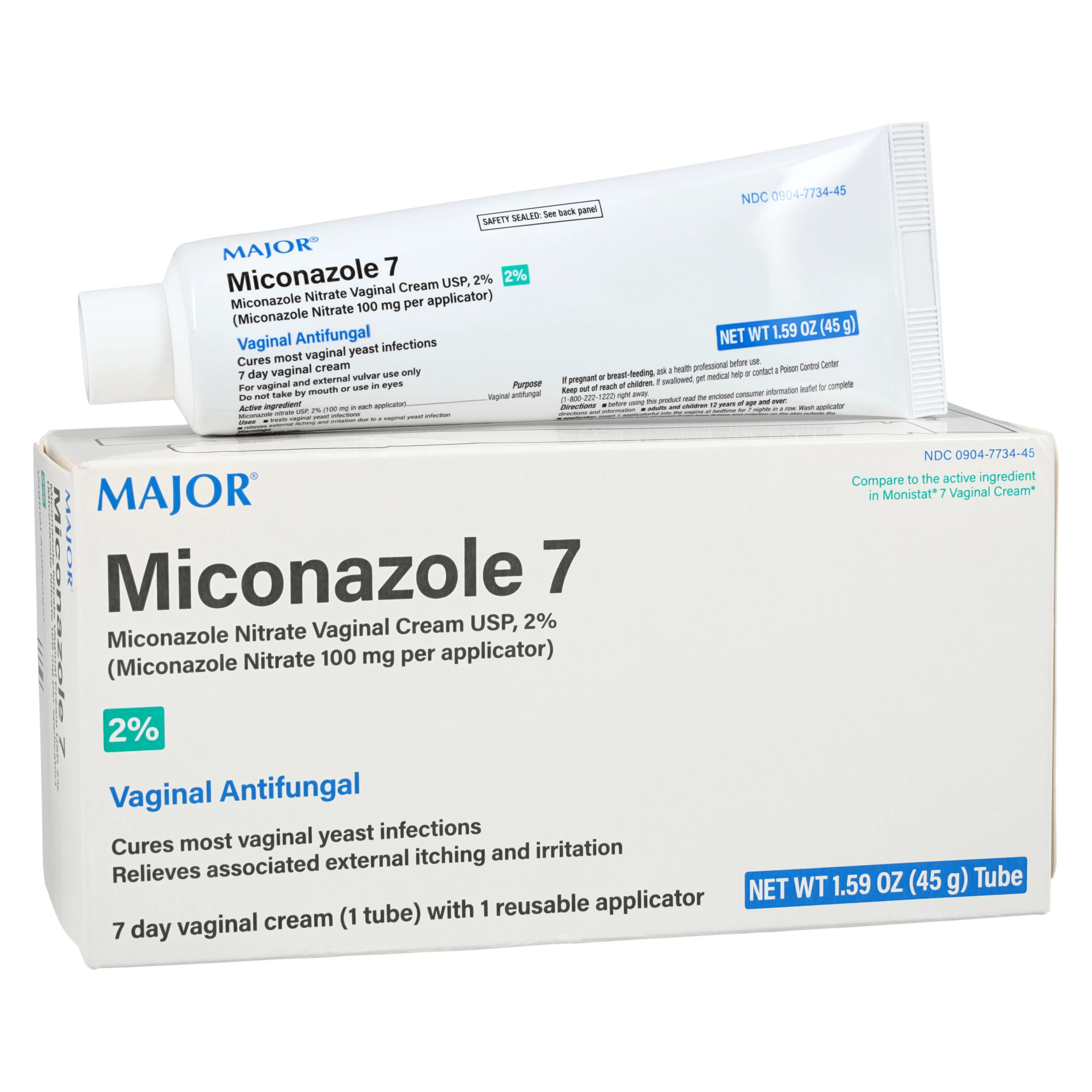 Miconazole Nitrate Cream 2%, 1.5 oz Tube, Major Pharmaceuticals