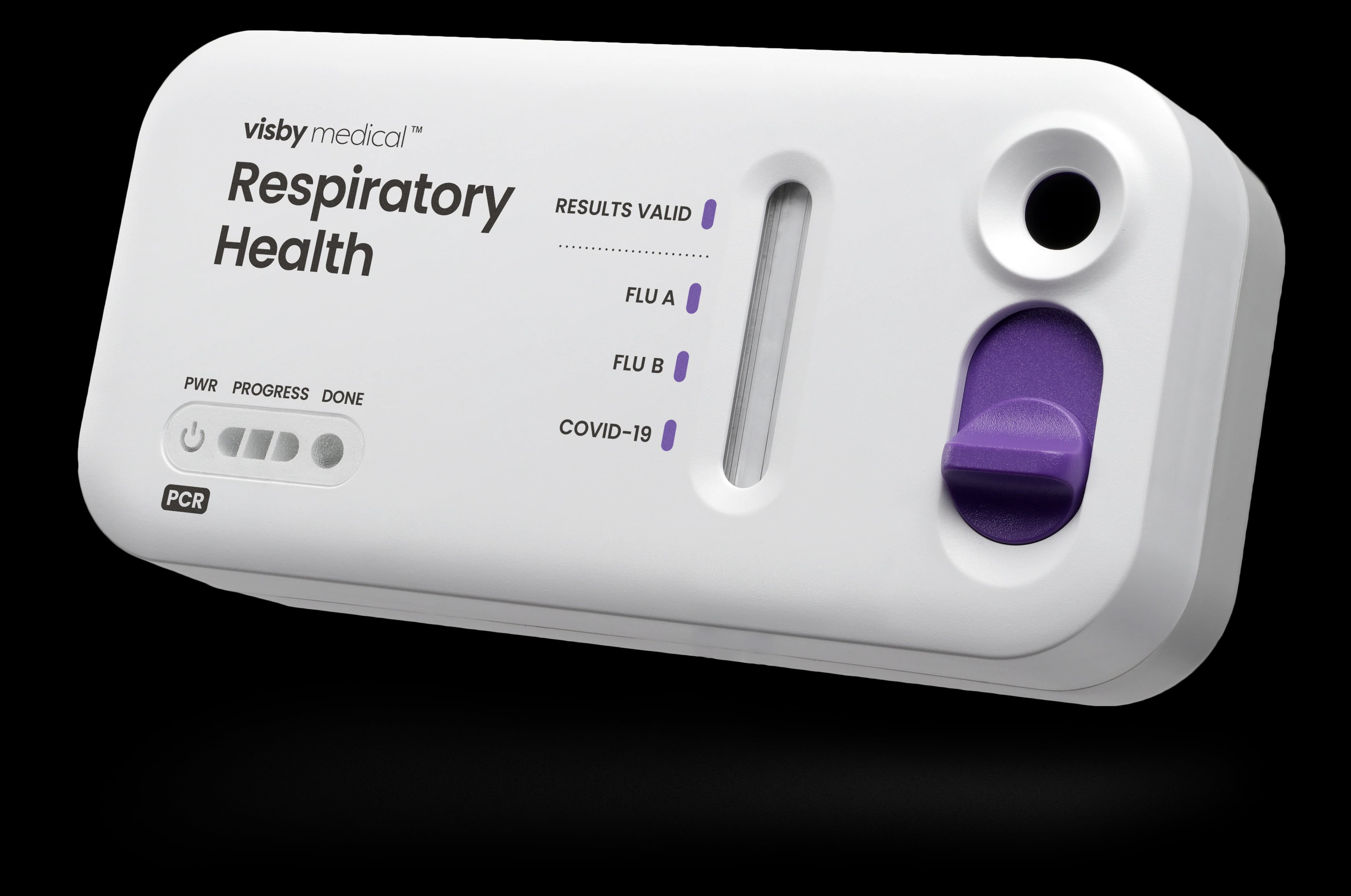 Visby Medical Respiratory Health Test Promo Pack (EUA) with 1 Case (20 Tests), 2 Power Adapters, and 1 Control Kit (2 Positive/2 Negative)