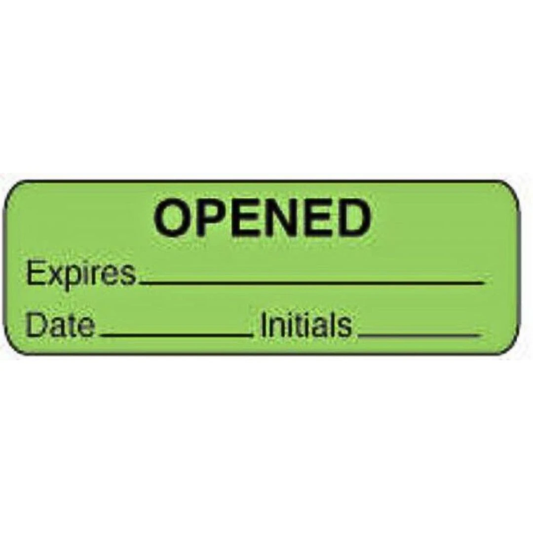 Precision Dynamics Permanent Communication Labels, Fluorescent Green Paper, 1000/Roll