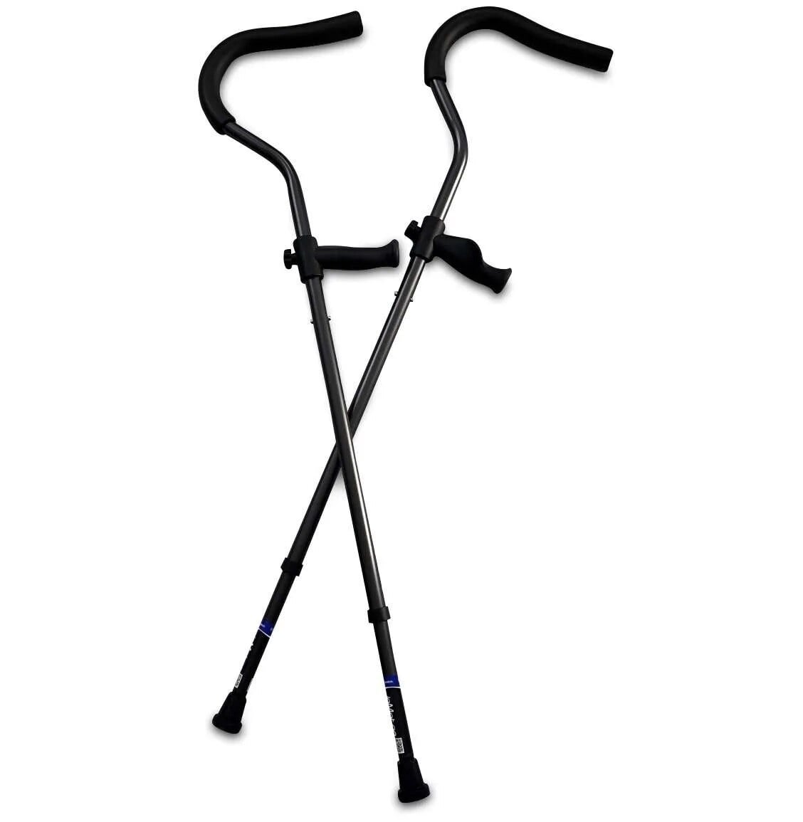 Millennium Medical In-Motion Freedom Crutches, 300 lb Capacity, Fits 4'6"-5'10"