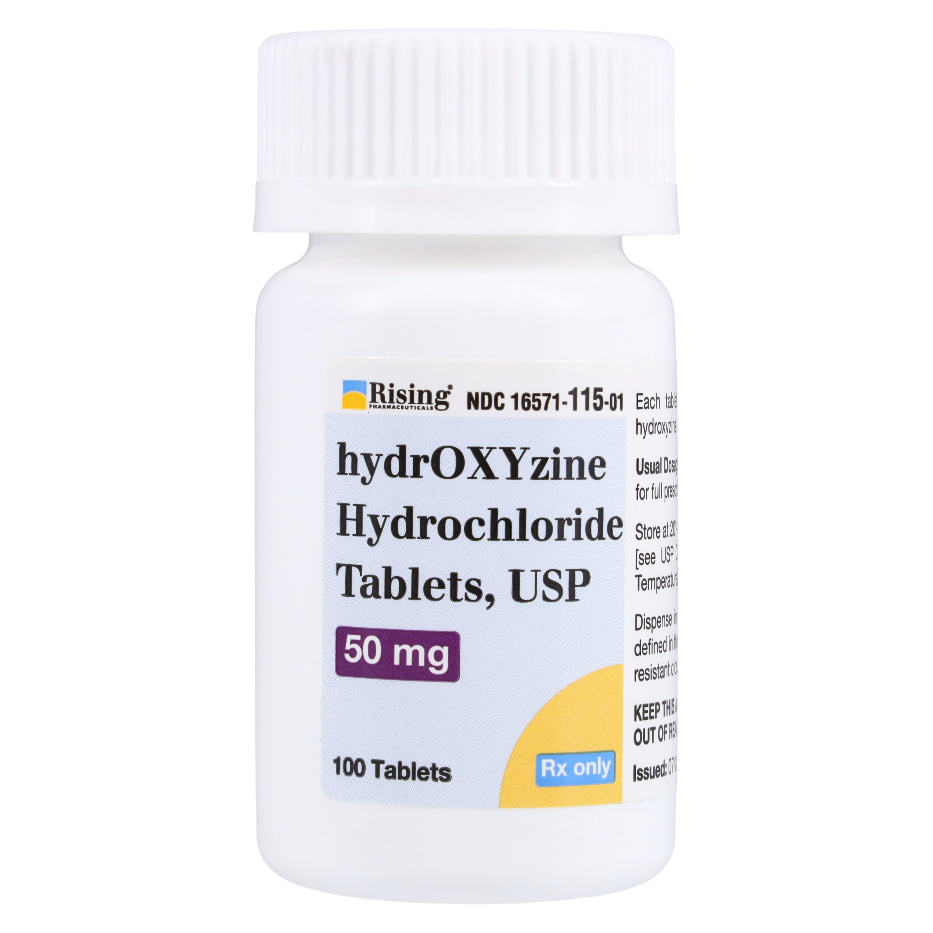 Hydroxyzine HCl Tablets, 50mg, Rising Pharmaceuticals