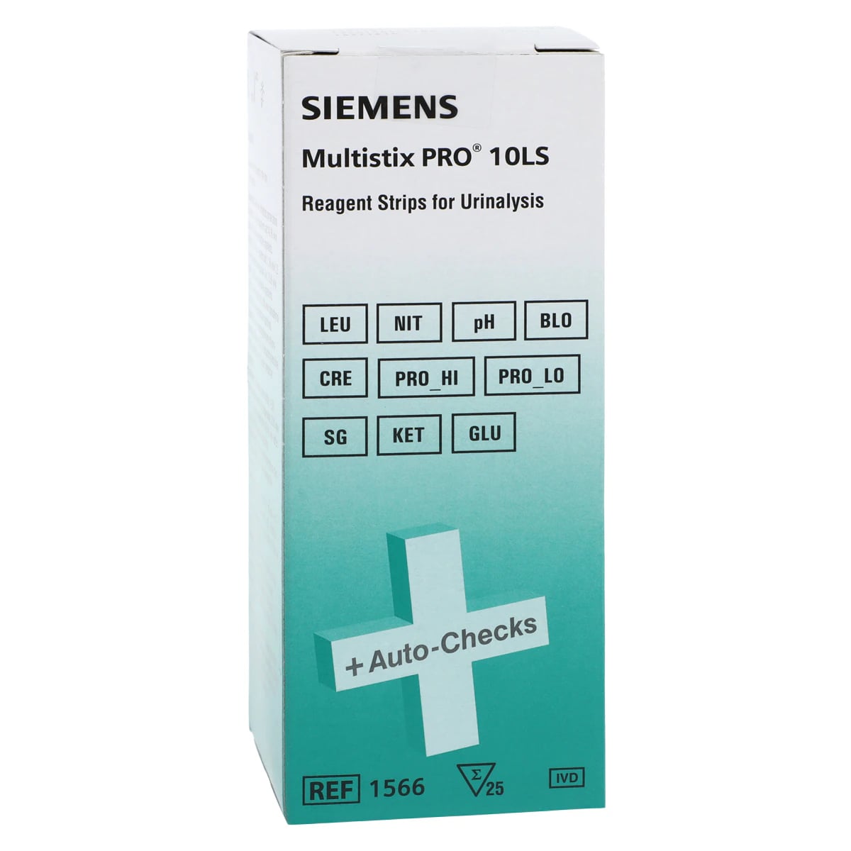 Siemens Multistix PRO 10LS Urinalysis Reagent Strips, 25/Bottle