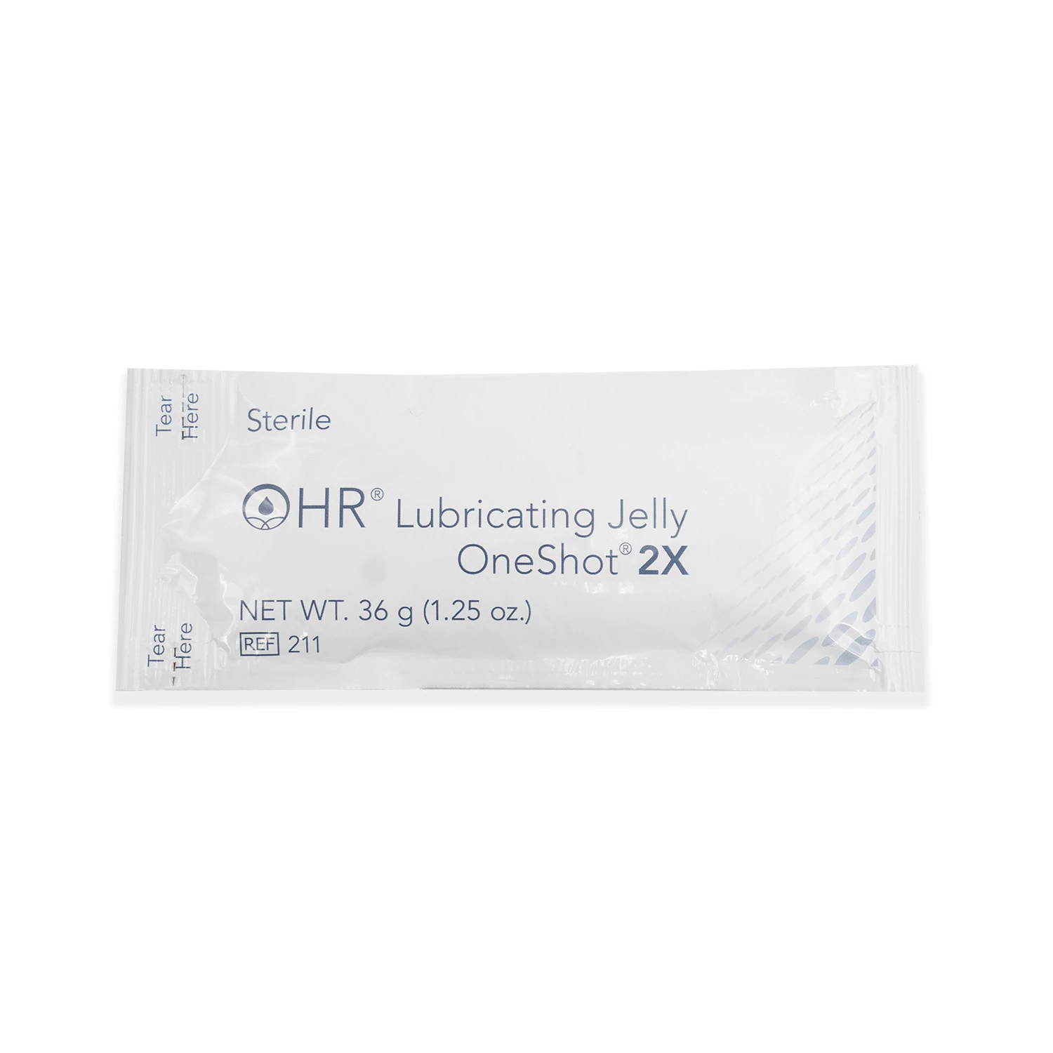 HR Healthcare 2X One Shot Lubricating Jelly, Sterile, 1.25 oz Packet, 288/Case