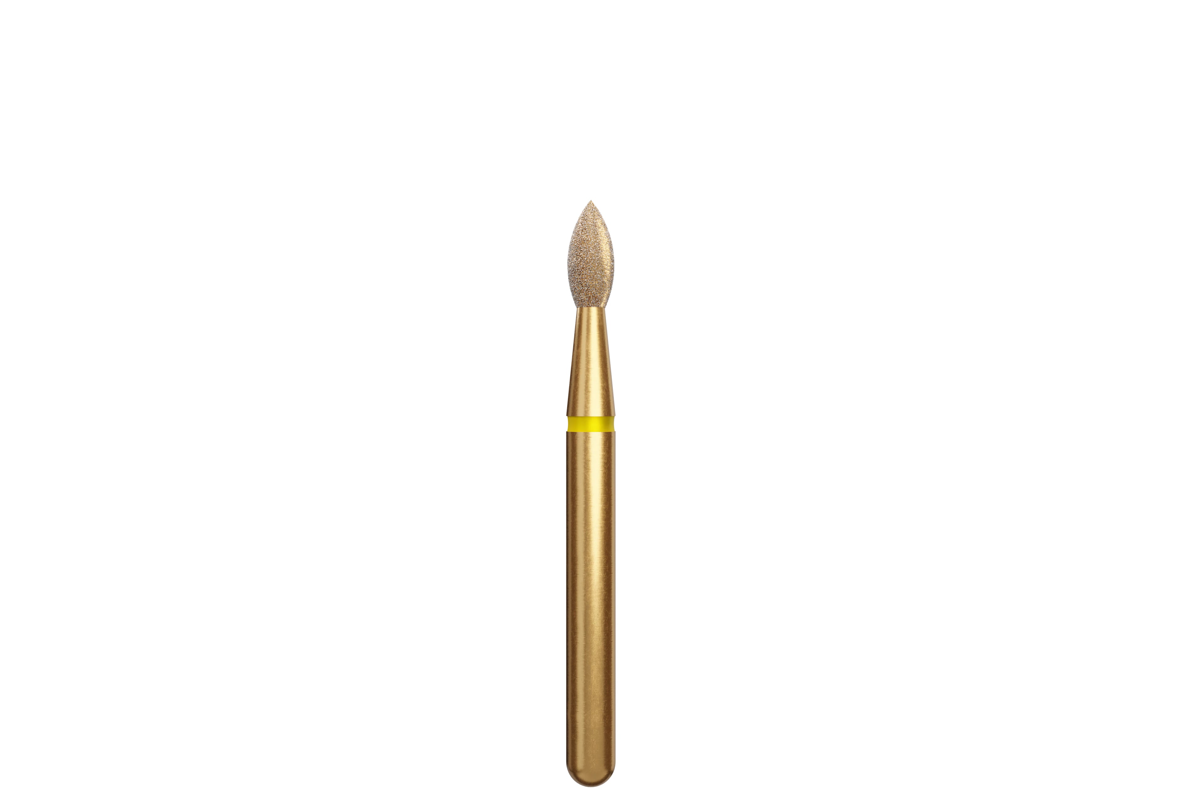 Coltene Alpen Multi-Use Multilayer Diamond Bur, Extra Fine, Pointed Football (Bud), FG, #368-016, 1.6 mm Head Diameter, 3.5 mm Head Length, 5/Pkg