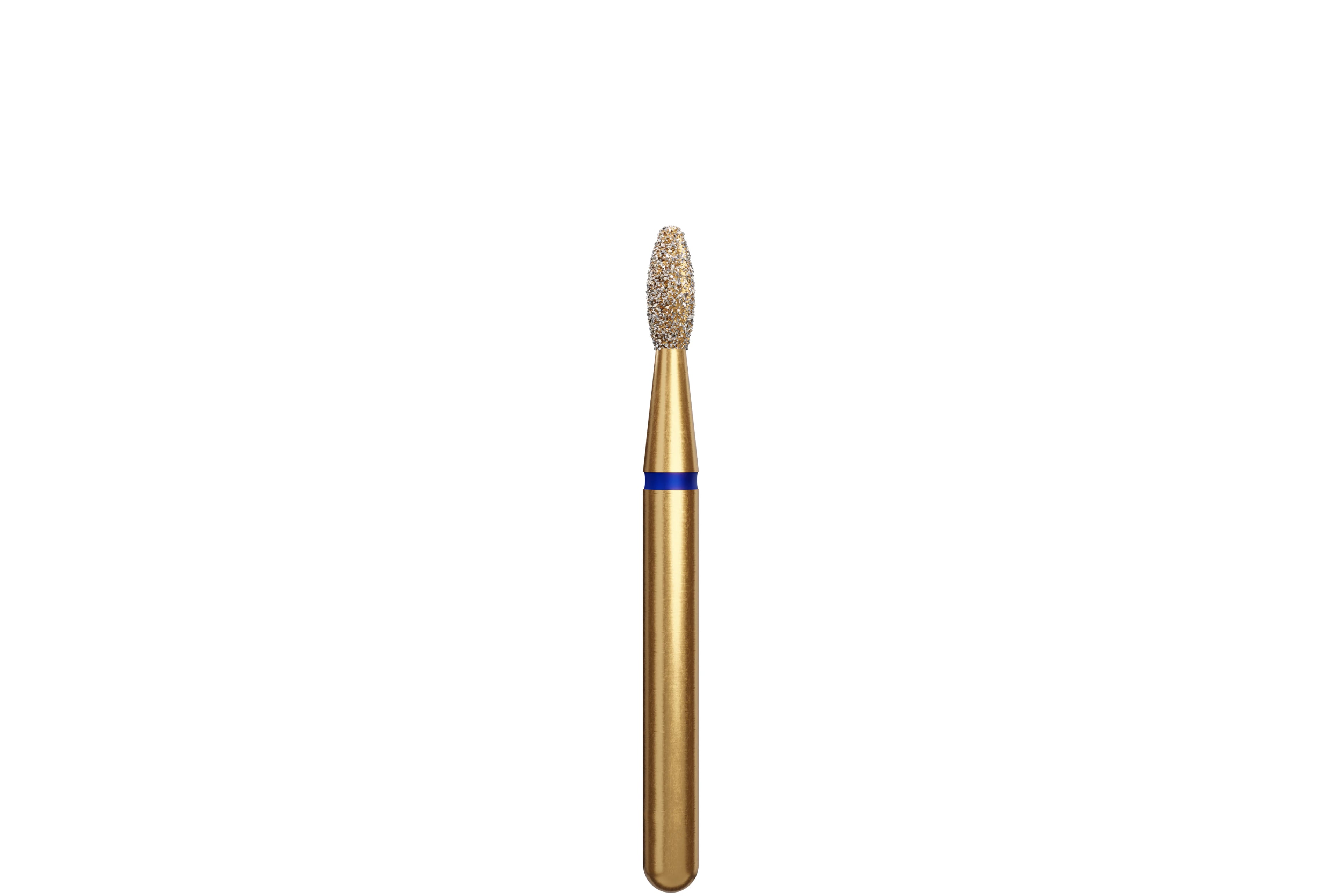 Coltene Alpen Multi-Use Multilayer Diamond Bur, FG, Medium Grit, Egg/Football Shape, #379-016, 1.6 mm Head Diameter, 3.5 mm Head Length, 5/Pkg