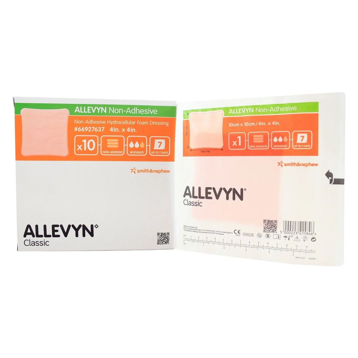 Allevyn Foam Dressing, 4x4 inch, Sterile, Non-Adhesive, Highly Absorbent