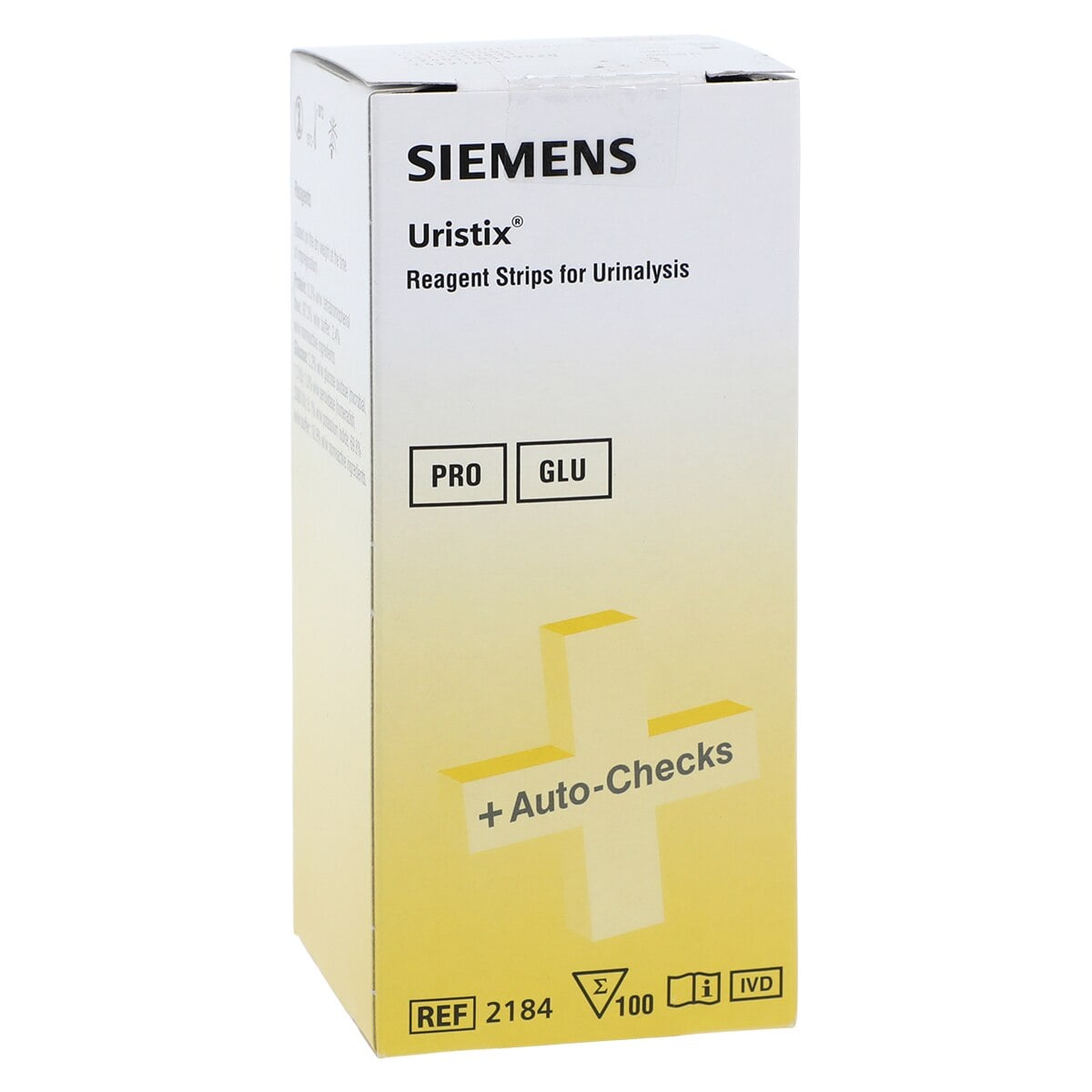 Siemens Uristix Urinalysis Test Strips, Glucose and Protein, 100/Bottle