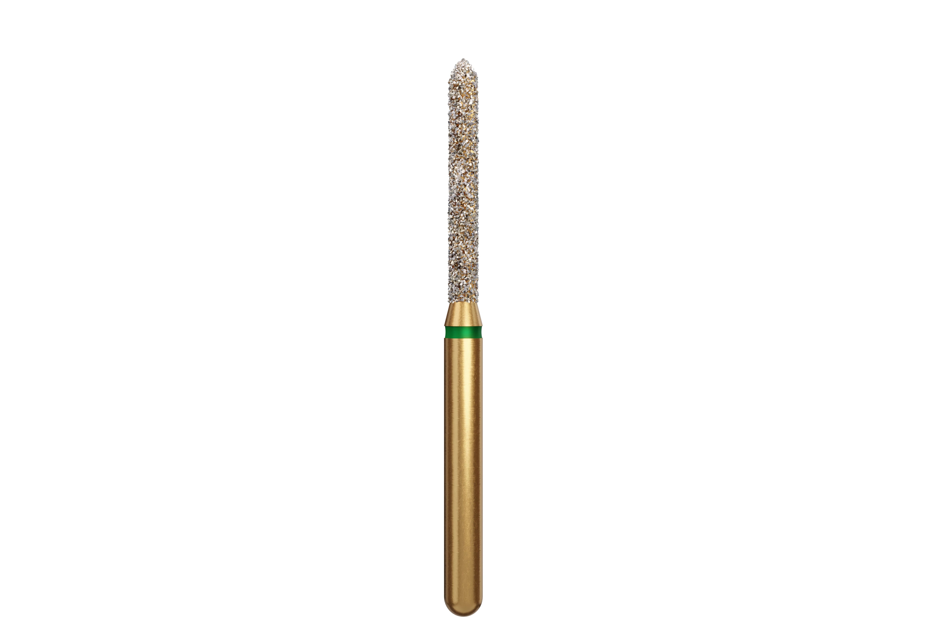 Coltene Alpen Multi-Use Multilayer Diamond Bur, FG, Coarse, Beveled Cylinder, #879-014, 1.4 mm Head Diameter, 10 mm Head Length, 5/Pkg