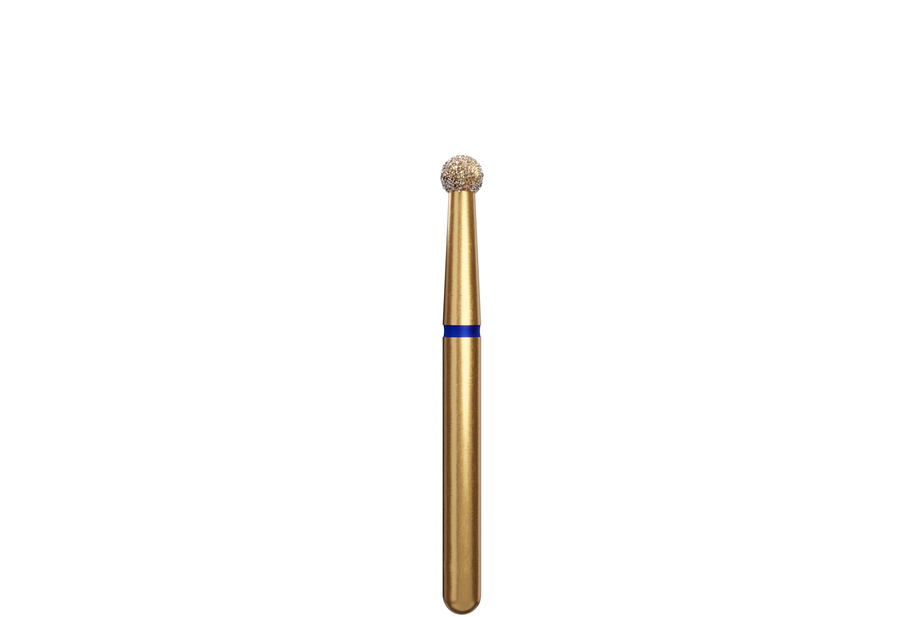 Coltene Alpen Multi-Use Multilayer Diamond Bur, FG, Medium Grit, Round #801-021, 2 mm Head Diameter, 5/Pkg