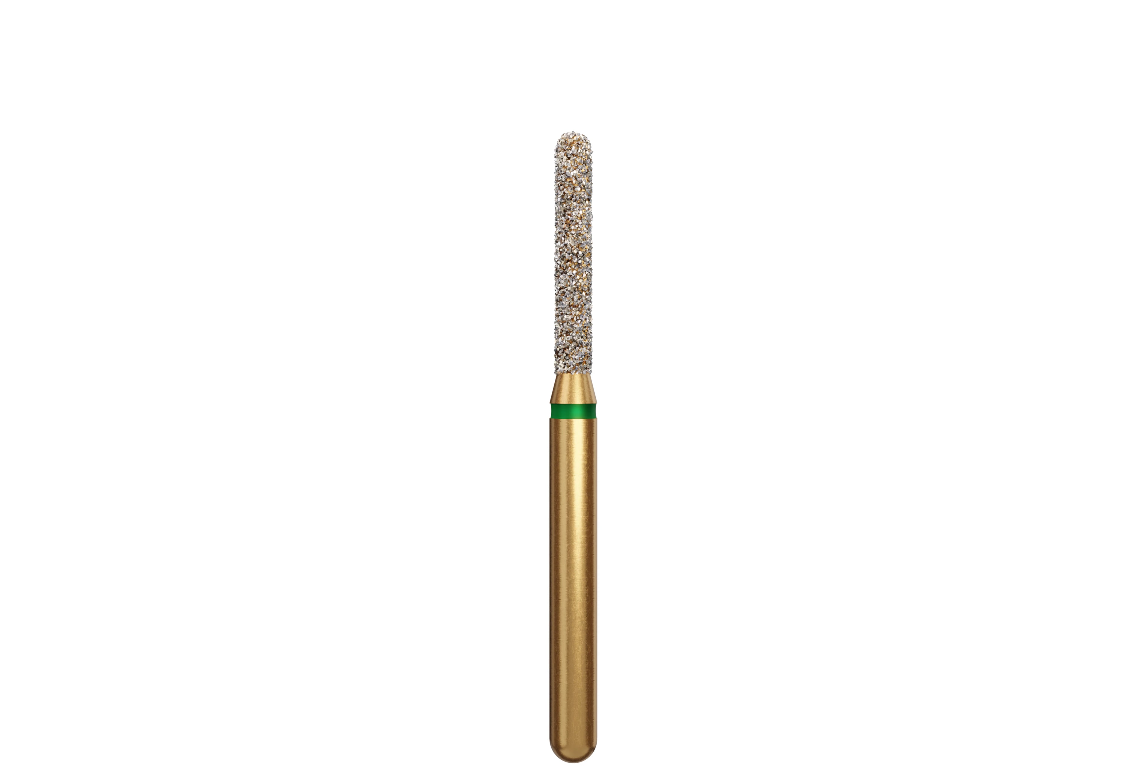 Coltene Alpen Multi-Use Multilayer Diamond Bur, FG, Coarse, Round End Cylinder, KS2-014 (847R), 1.4 mm Head Diameter, 8 mm Head Length, 5/Pkg