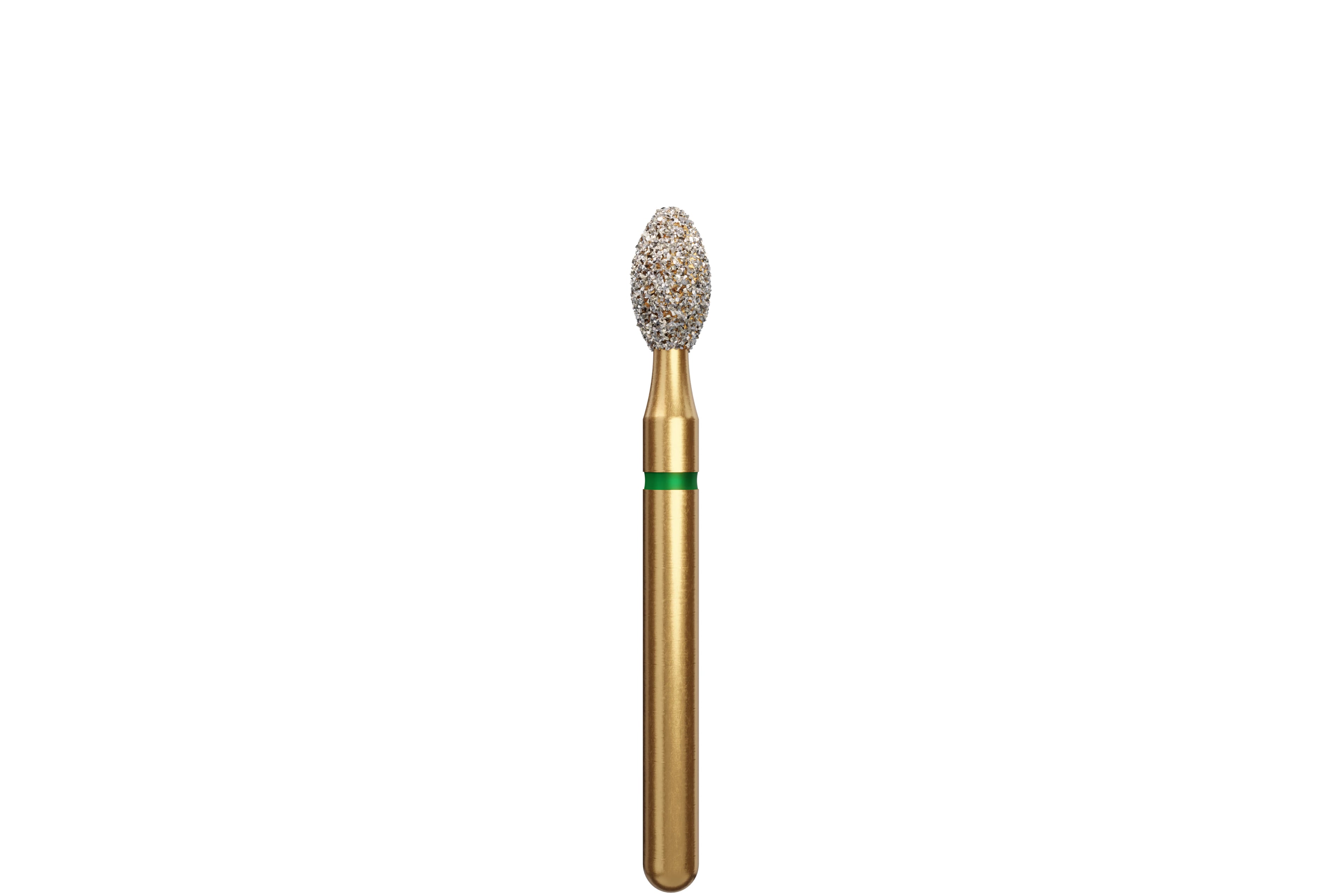 Coltene Alpen Multi-Use Multilayer Diamond Bur, FG, Coarse, Egg Shape, #KS4-024, 2.4 mm Head Diameter, 4.2 mm Head Length, 5/Pkg, GKS4-314-024-04.2