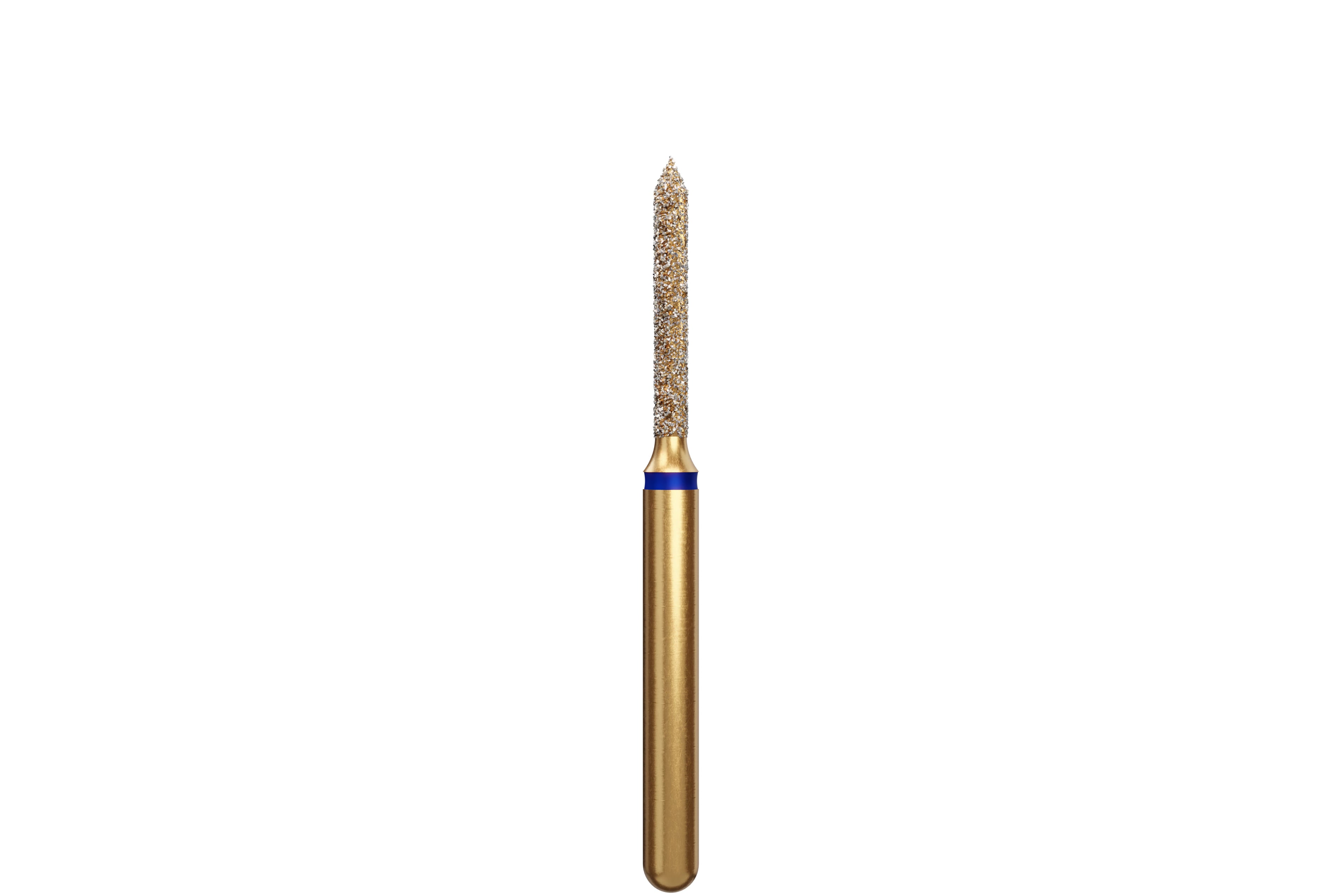 Coltene Alpen Multi-Use Multilayer Diamond Bur, FG, Medium, Beveled Cylinder, #885-012, 1.2 mm Head Diameter, 8 mm Head Length, 5/Pkg