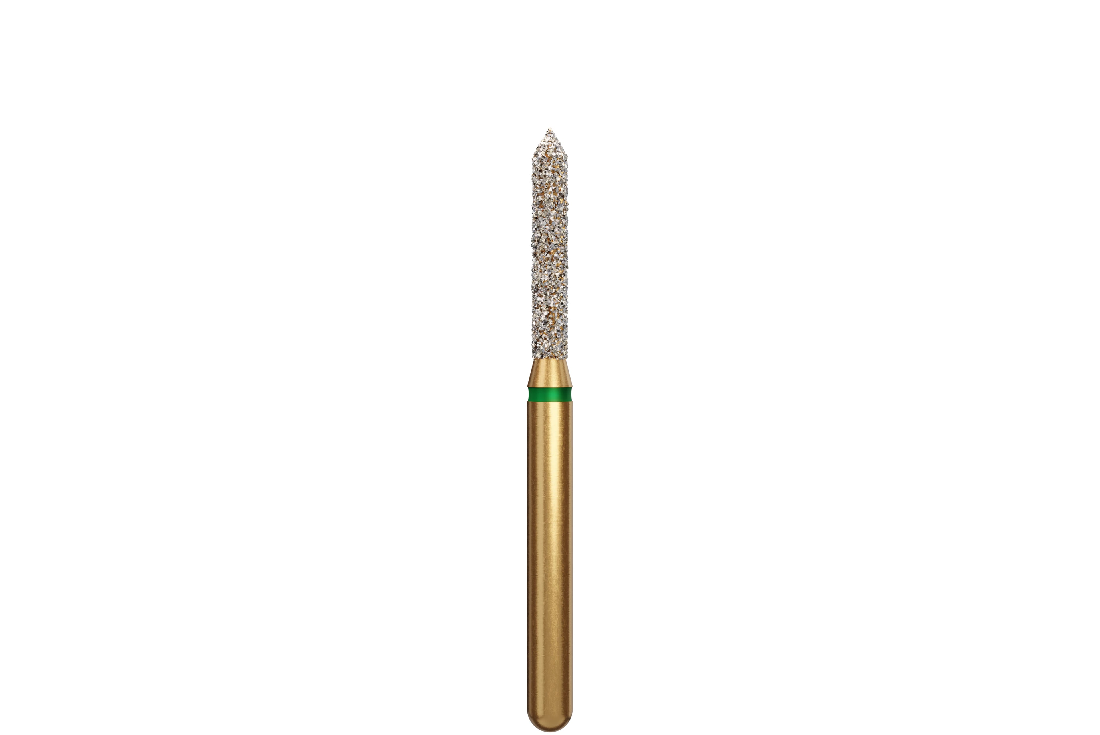 Coltene Alpen Multi-Use Multilayer Diamond Bur, FG, Coarse, Beveled Cylinder, #885-014, 1.4 mm Head Diameter, 8 mm Head Length, 5/Pkg