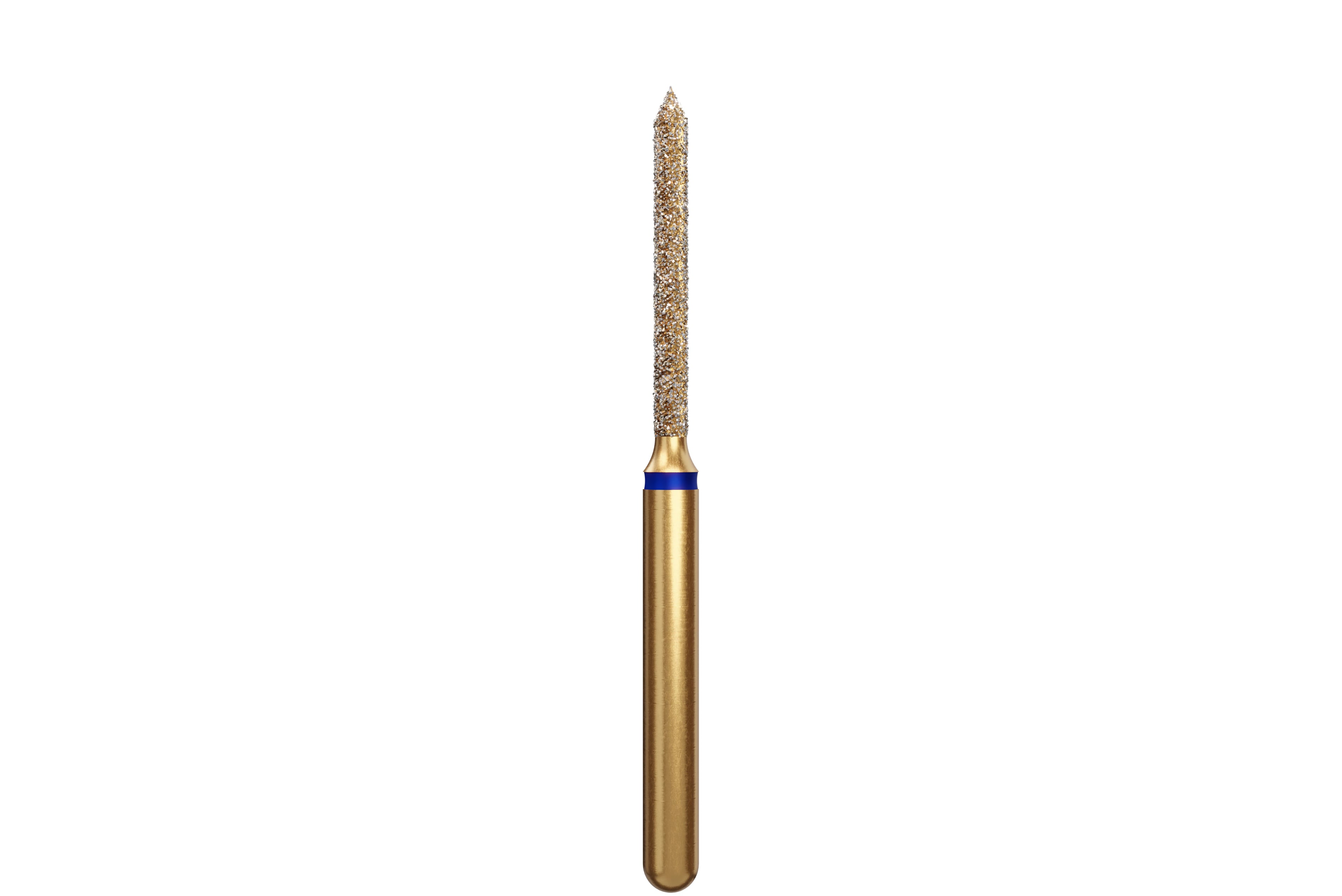 Coltene Alpen Multi-Use Multilayer Diamond Bur, FG, Medium, Beveled Cylinder, #886-012, 1.2 mm Head Diameter, 10 mm Head Length, 5/Pkg
