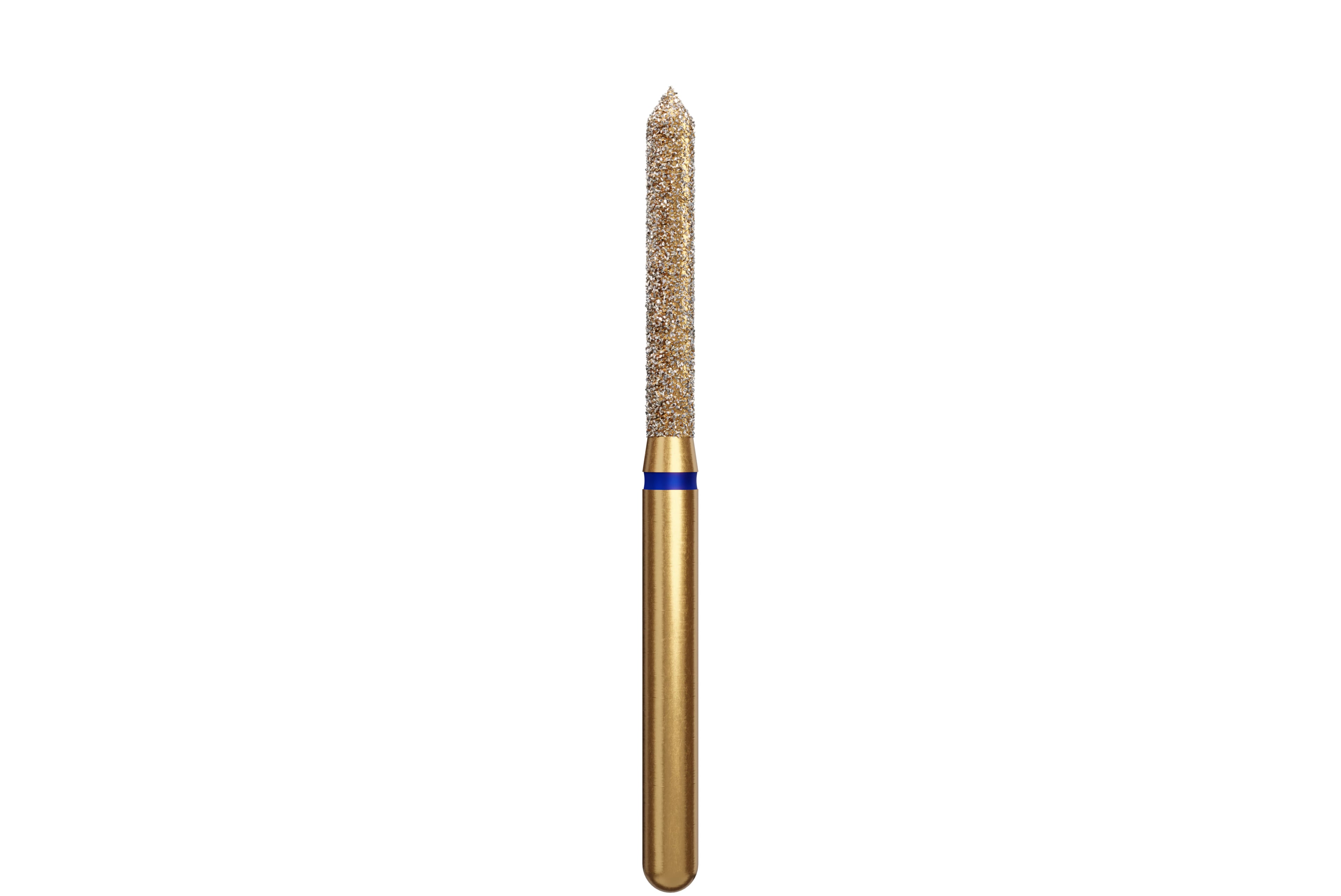 Coltene Alpen Multi-Use Multilayer Diamond Bur, Beveled Cylinder, FG, Medium Grit, #886-016, 1.6 mm Head Diameter, 10 mm Head Length, 5/Pkg