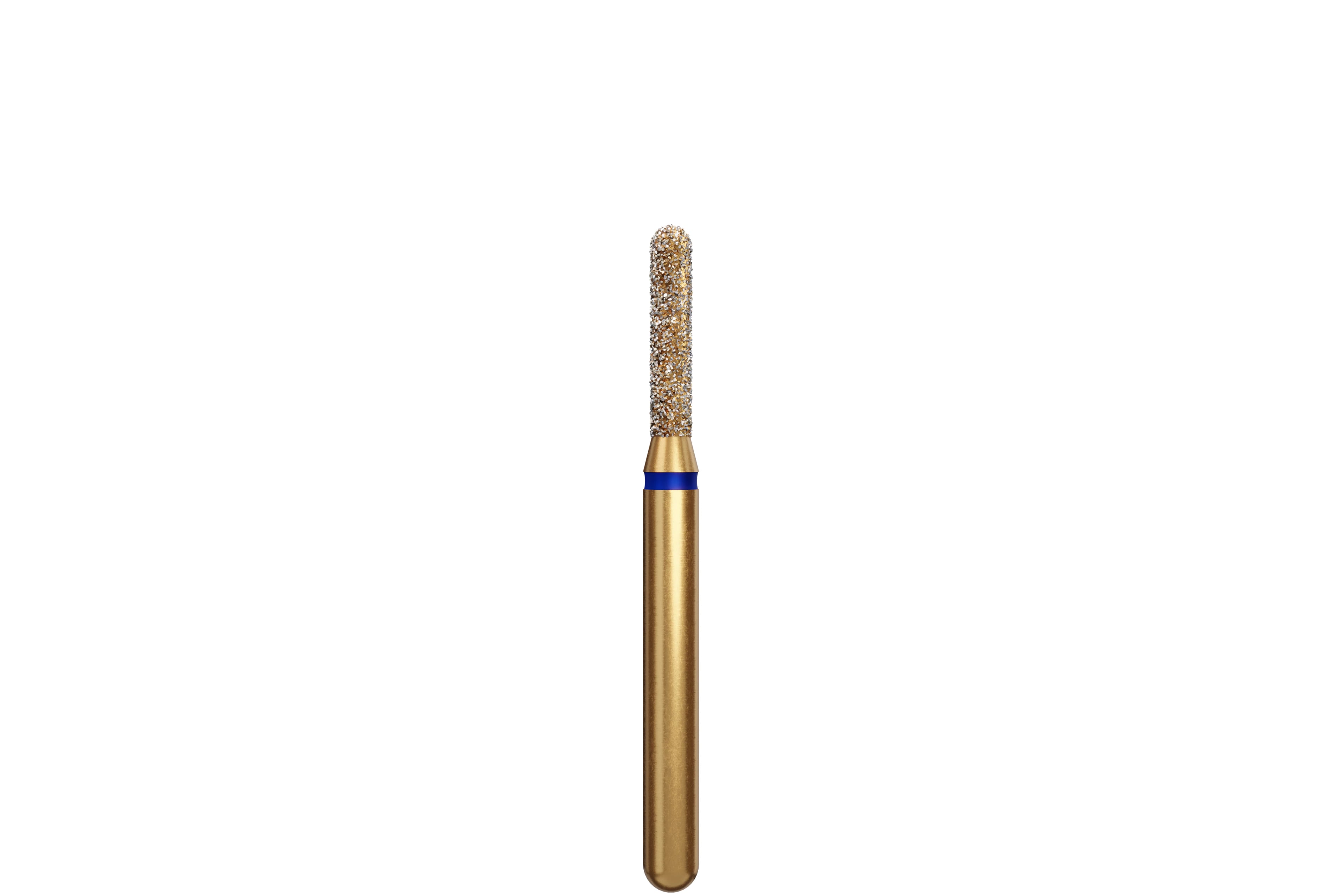 Coltene Alpen Multi-Use Multilayer Diamond Bur, FG, Medium, Round End Cylinder, #880-014, 1.4 mm Head Diameter, 6 mm Head Length, 5/Pkg