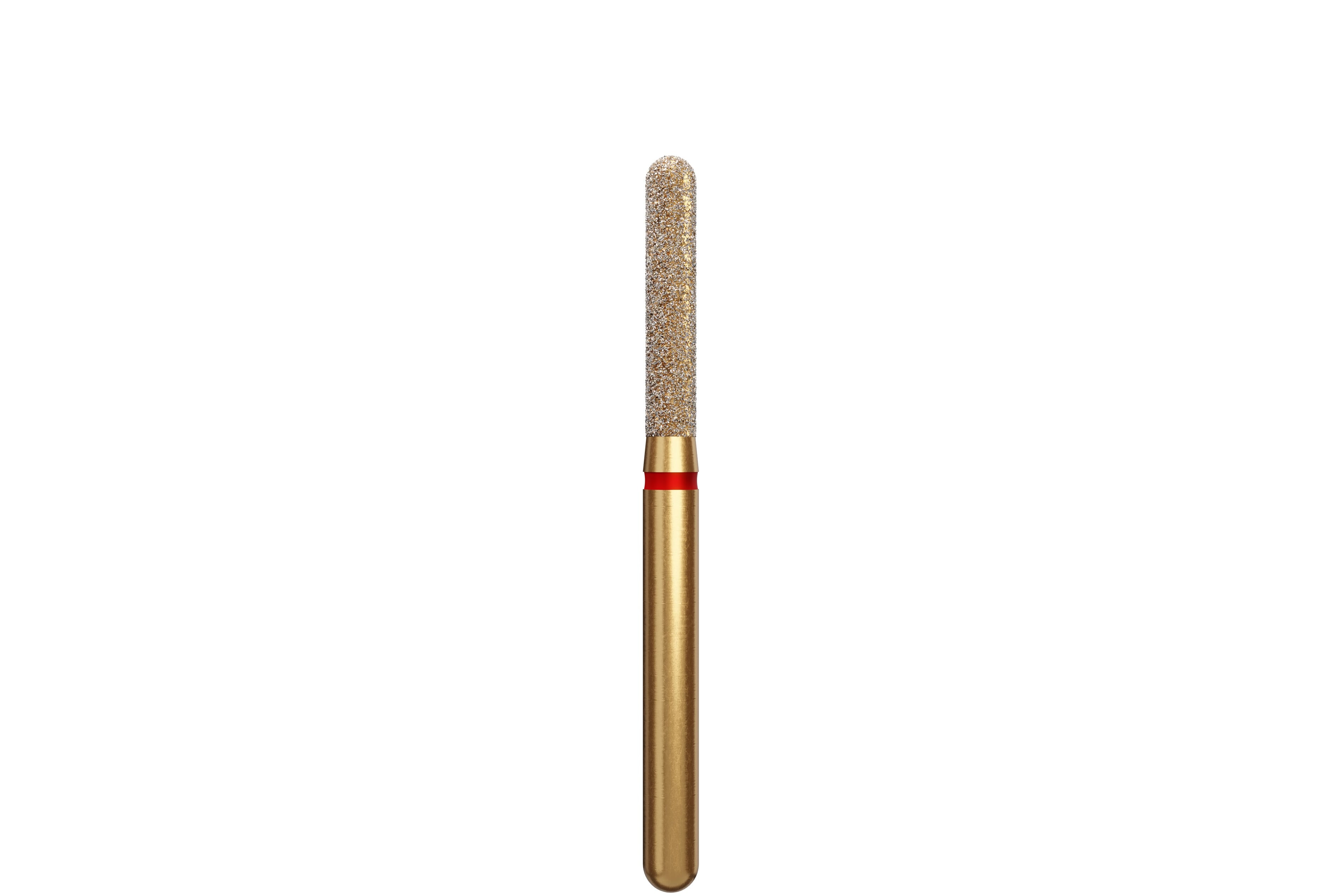 Coltene Alpen Multi-Use Multilayer Diamond Bur, FG, Fine, Round End Cylinder, #881-016, 1.6 mm Head Diameter, 8 mm Head Length, 5/Pkg