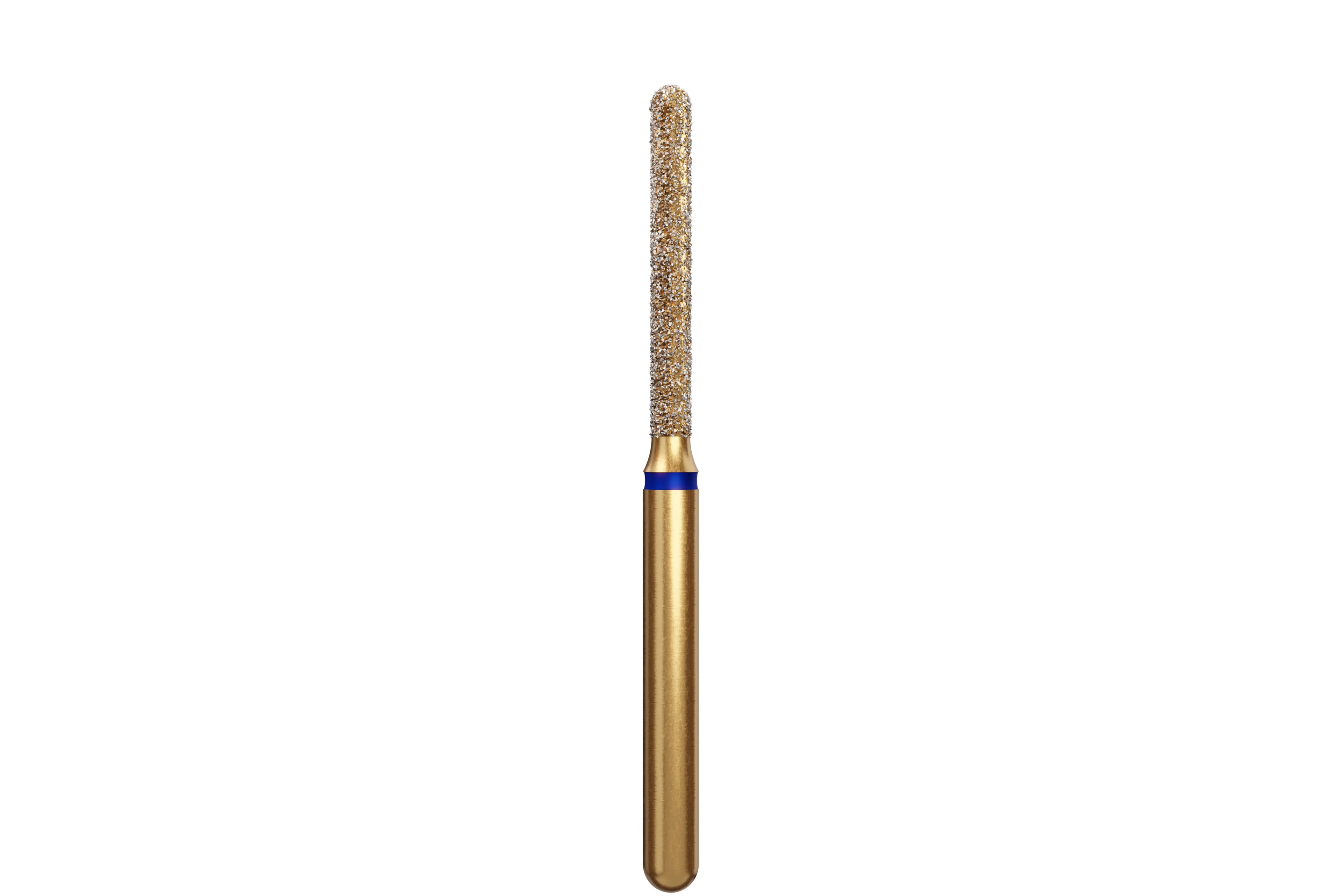 Coltene Alpen Multi-Use Multilayer Diamond Bur, FG, Medium, Round End Cylinder, #882-014, 1.4 mm Head Diameter, 10 mm Head Length, 5/Pkg