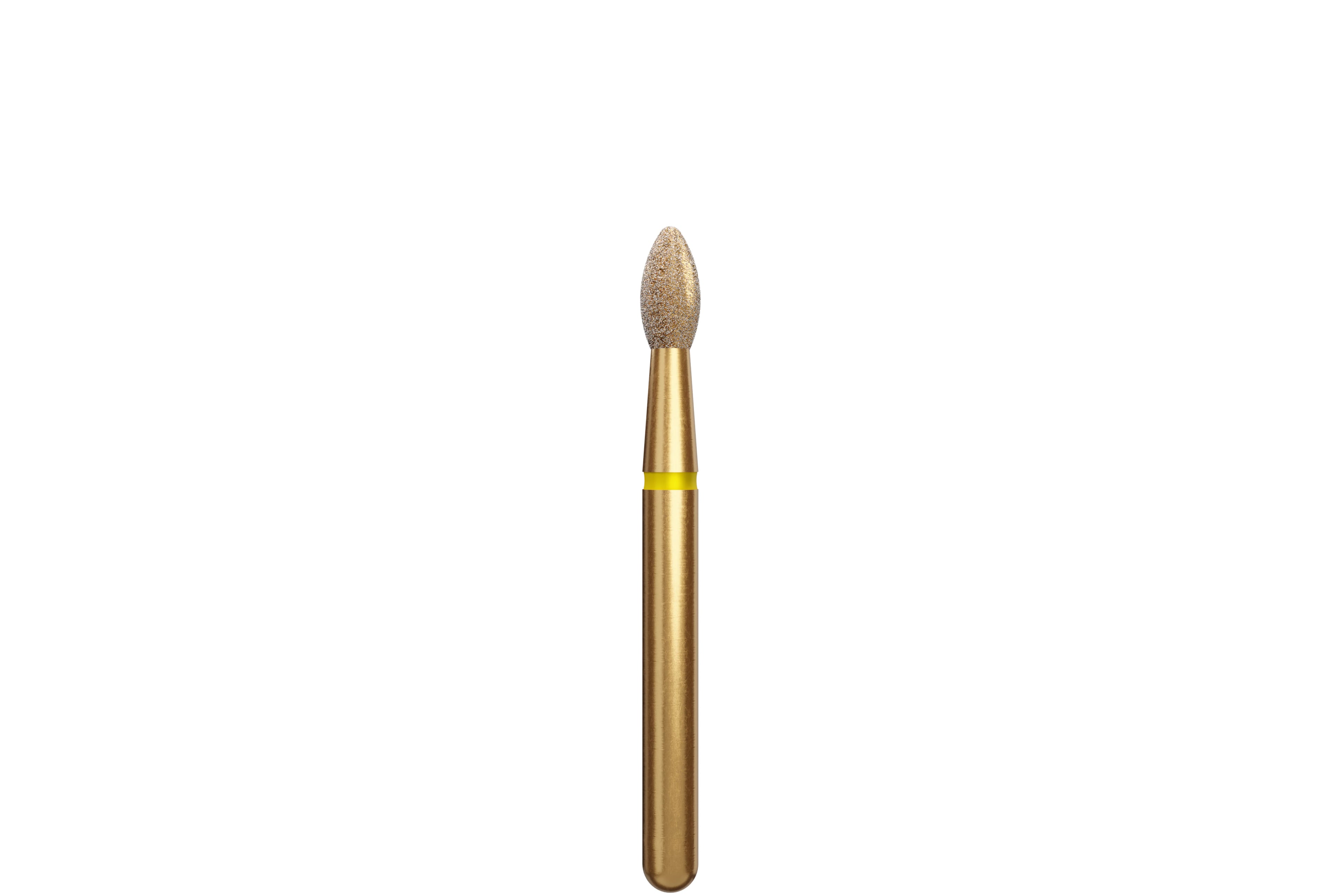 Coltene Alpen Multi-Use Multilayer Diamond Bur, FG, Extra Fine, Egg/Football, #379-018, 1.8 mm Head Diameter, 3.5 mm Head Length, 5/Pkg