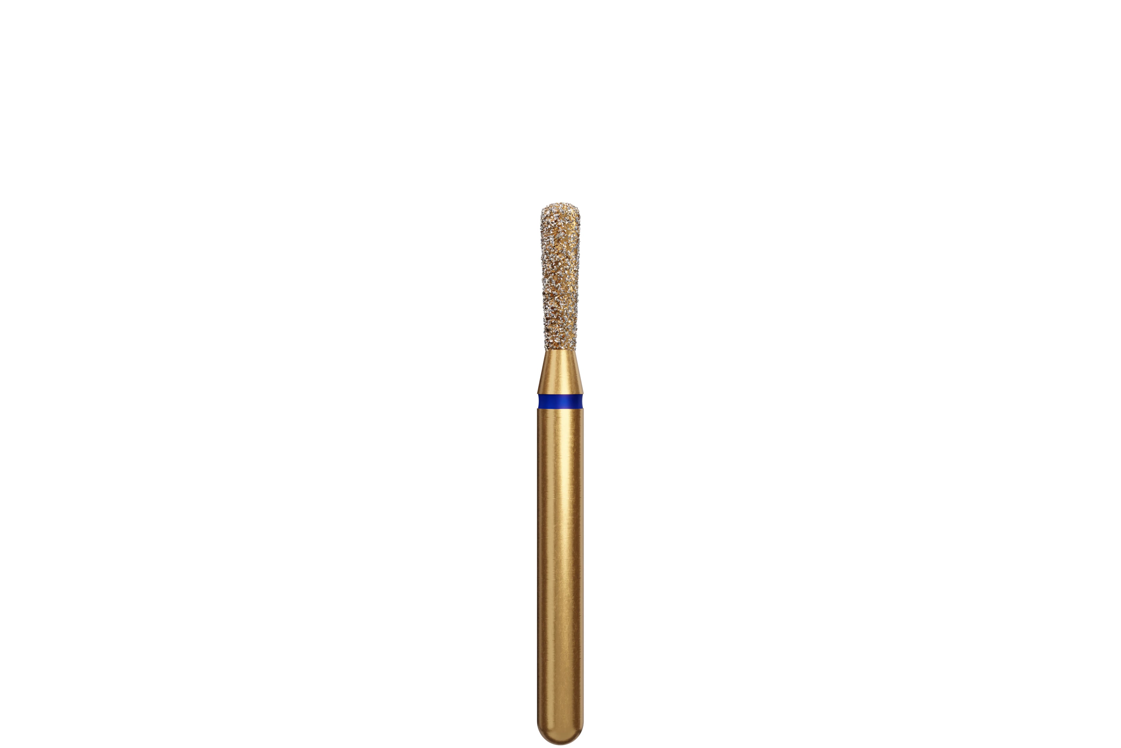 Coltene Alpen Multi-Use Multilayer Diamond Instrument, FG, Medium Grit, Pear Long, #830L, 1.6 mm Head Diameter, 5 mm Head Length, Blue Ring, 5/Pkg